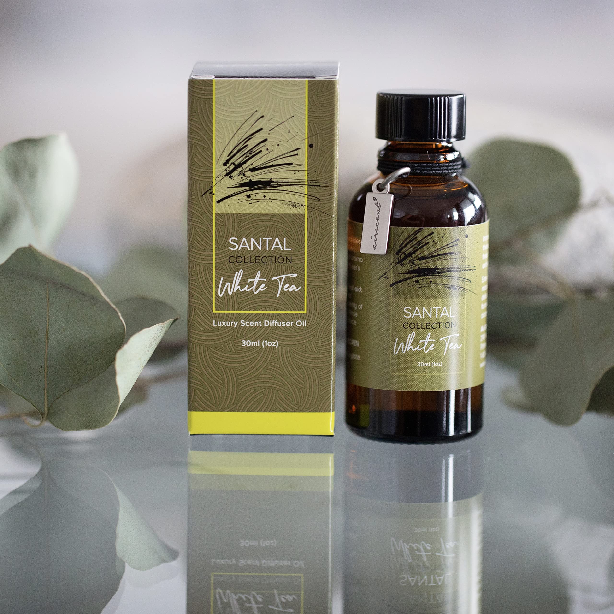 Santal White Tea Diffuser Oil - Air-Scent Aroma and Essential Oil Blend for Aromatherapy Diffusers - 30 Milliliter Air-Scent buy supplements canada