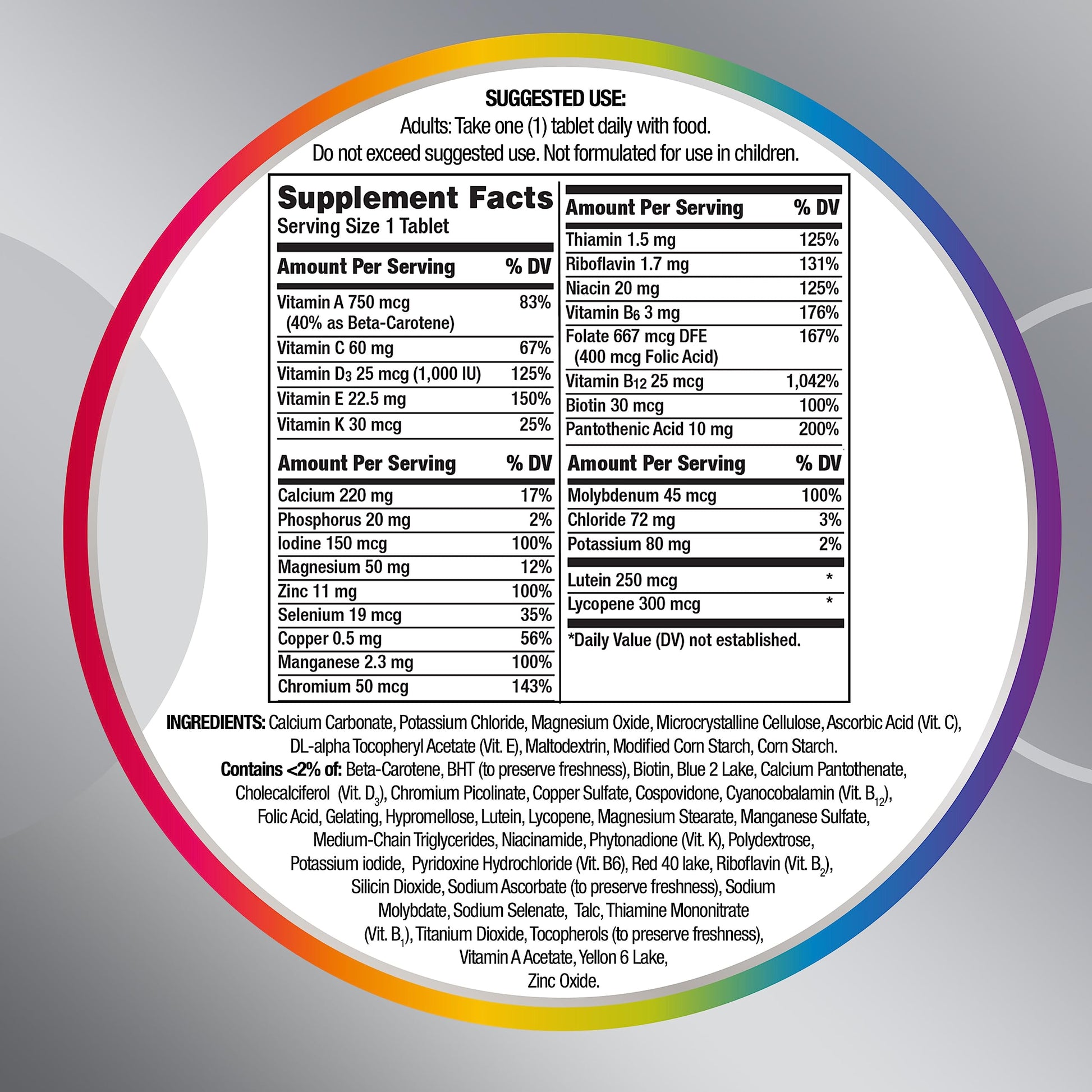 Centrum Silver Multivitamin for Adults 50 Plus, Multivitamin/Multimineral Supplement, Vitamin D3, B-Vitamins, Gluten Free Centrum buy supplements canada