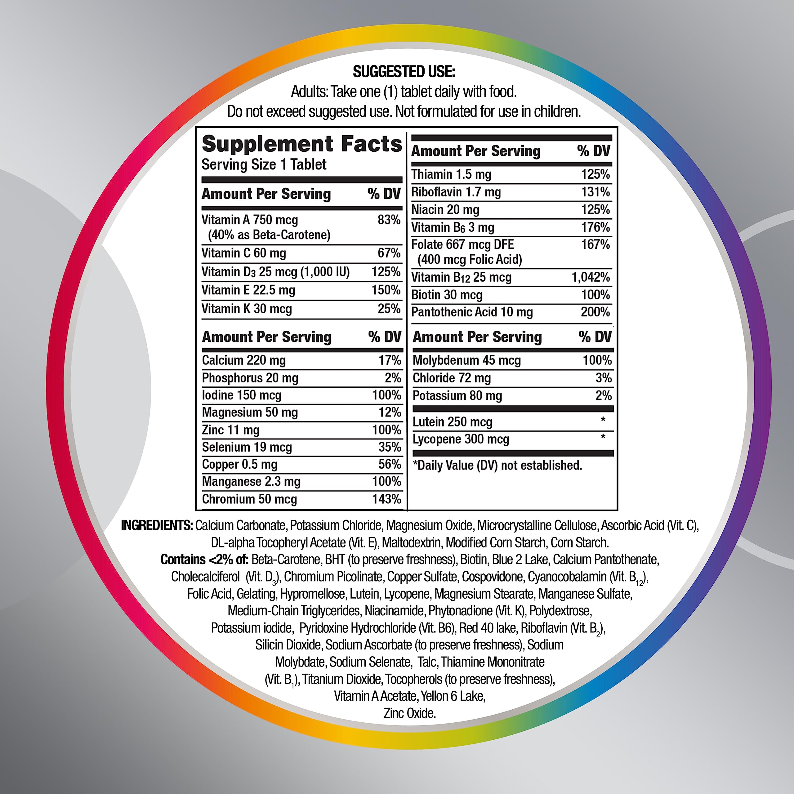 Centrum Silver Multivitamin for Adults 50 Plus, Multivitamin/Multimineral Supplement, Vitamin D3, B-Vitamins, Gluten Free Centrum buy supplements canada