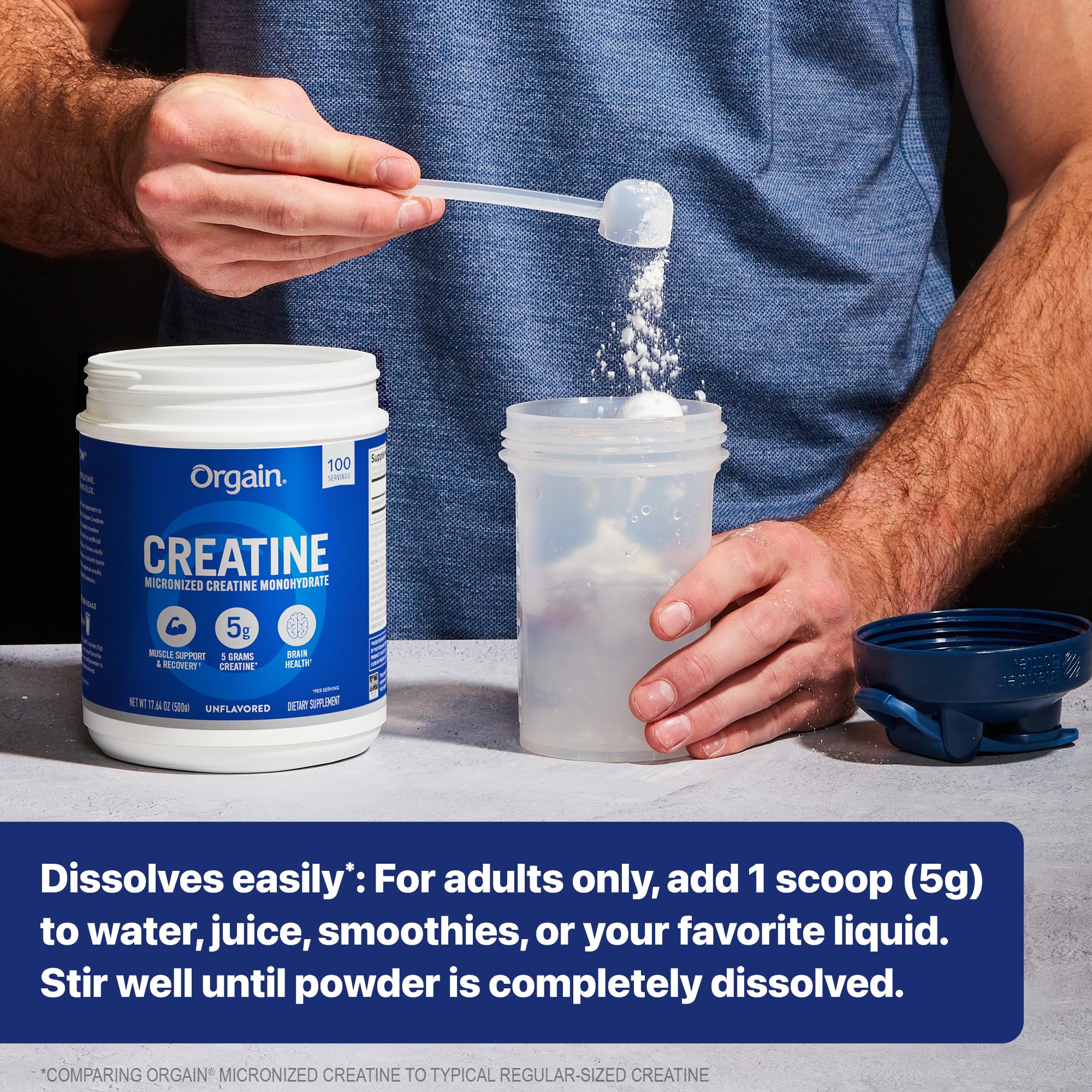 Orgain Creatine Monohydrate Micronized Powder, 100 Servings, Unflavored, Supports Muscle Growth, Post Workout Recovery and Brain Health, No Artificial Additives, for Men & Women, Vegan Orgain buy supplements canada