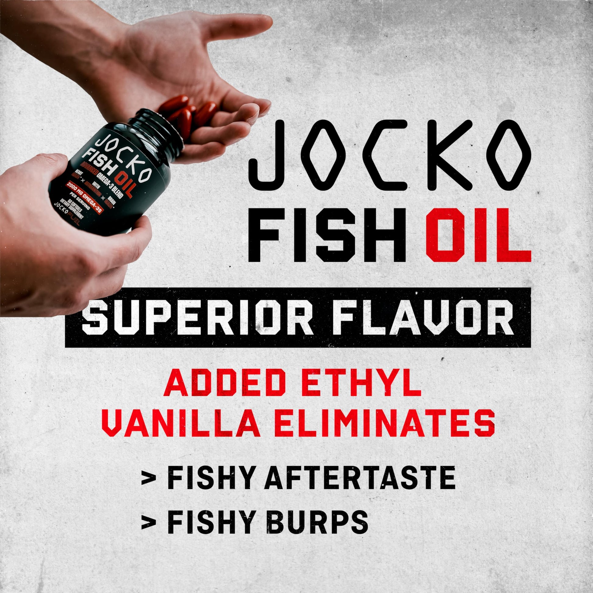 Jocko Fuel Omega 3 Fish Oil Supplement 2000mg - Burpless Fatty Acid Supplement, Wild Caught, Powerful Antioxidant with Astaxanthin (60 Capsules) Jocko Fuel buy supplements canada