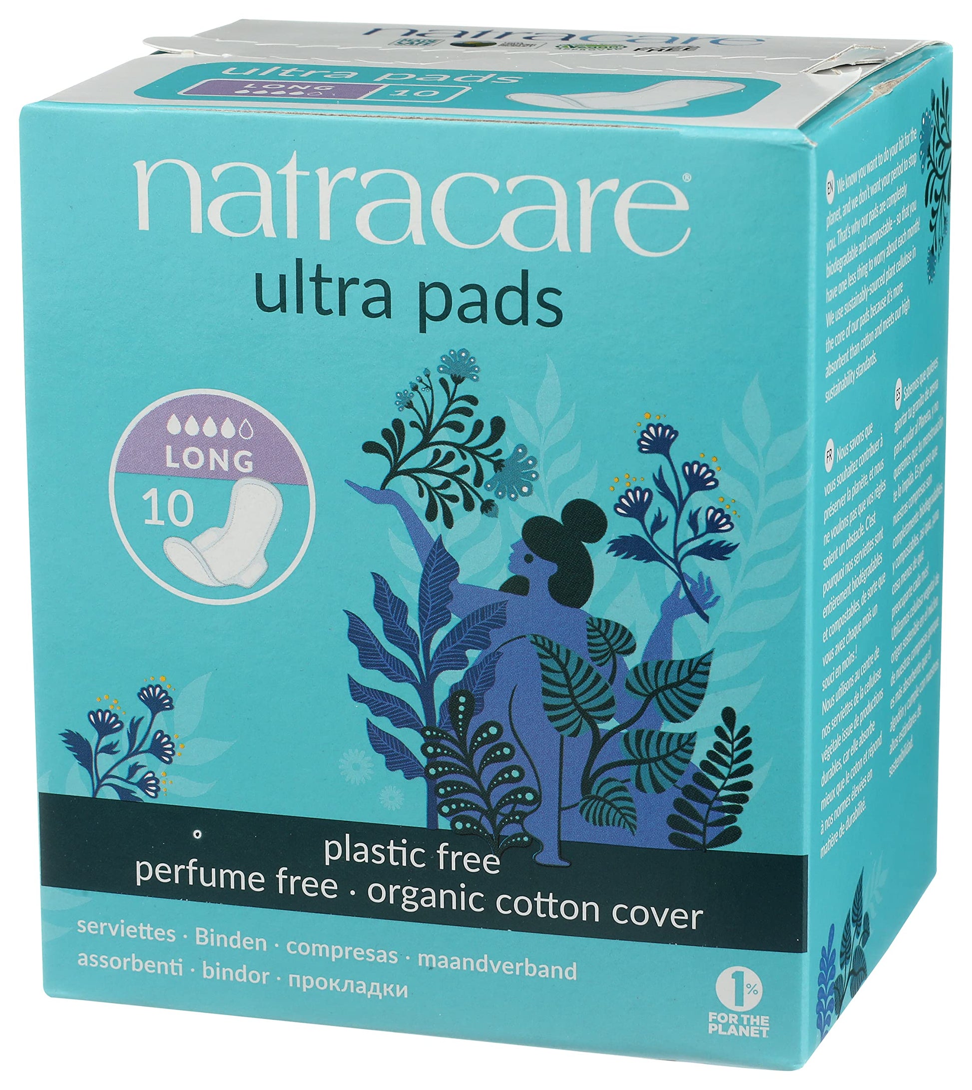 Natracare Slim Fitting Ultra Pads with Wings, Long, Made with Certified Organic Cotton NATRACARE buy supplements canada