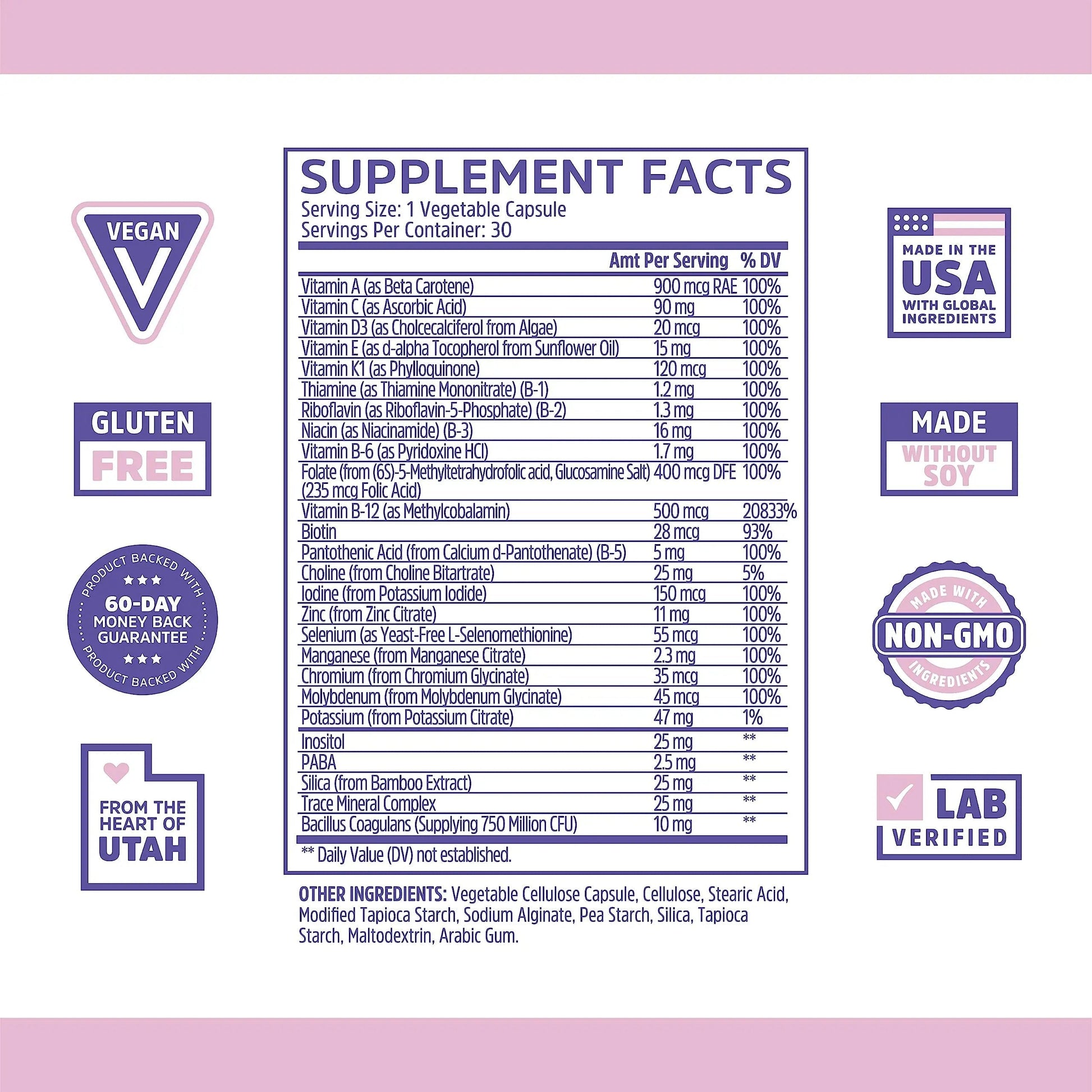 Zhou Daily Boost - Probiotic Multivitamin for Women & Men, Immune Support, Antioxidant & Eye Health Supplement with Vitamin A, Vitamin C ZHOU buy supplements canada