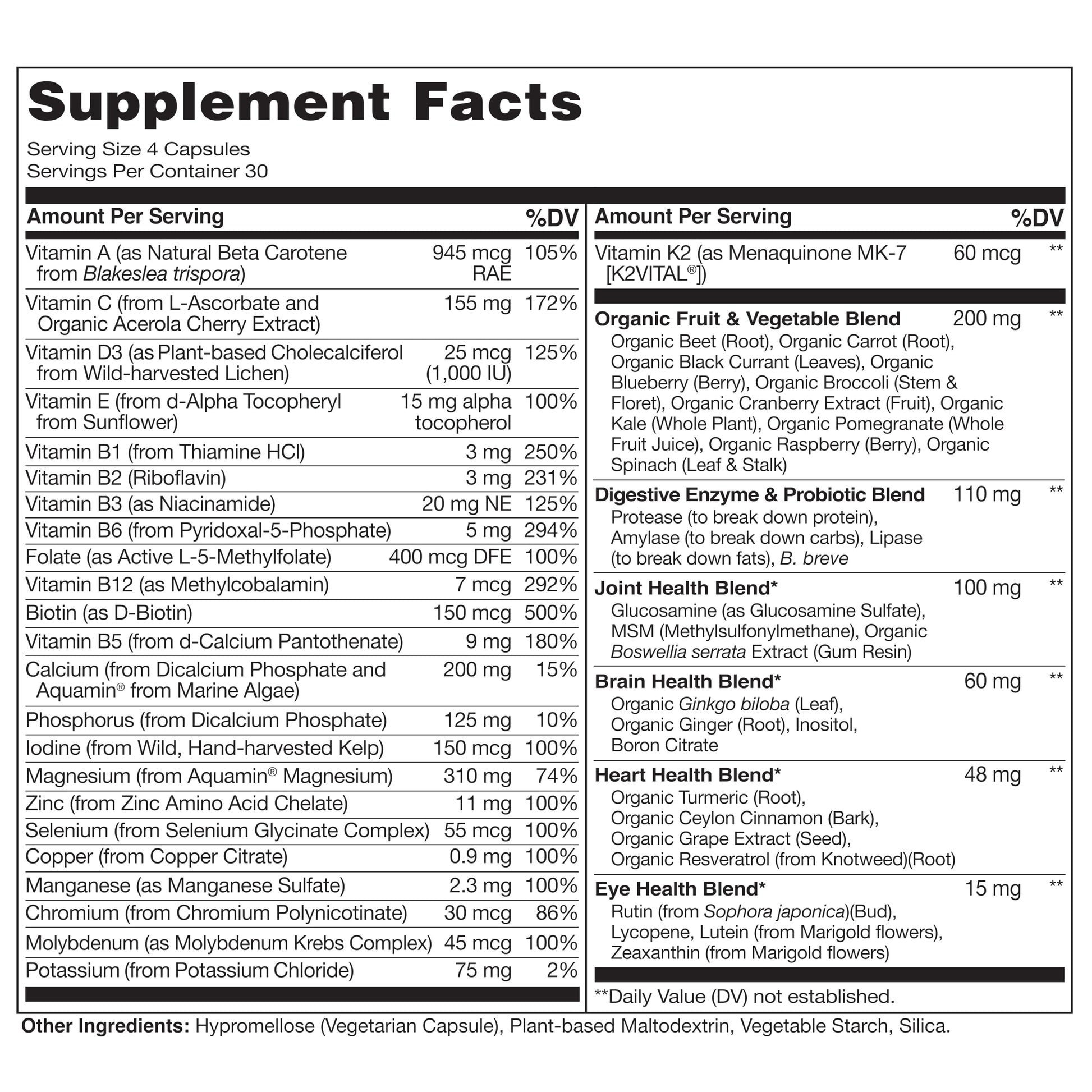NATURELO Whole Food Multivitamin for Women 50+ (Iron Free) with Vitamins, Minerals, & Organic Extracts - Supplement for Post Menopausal Women Over 50 NATURELO buy supplements canada