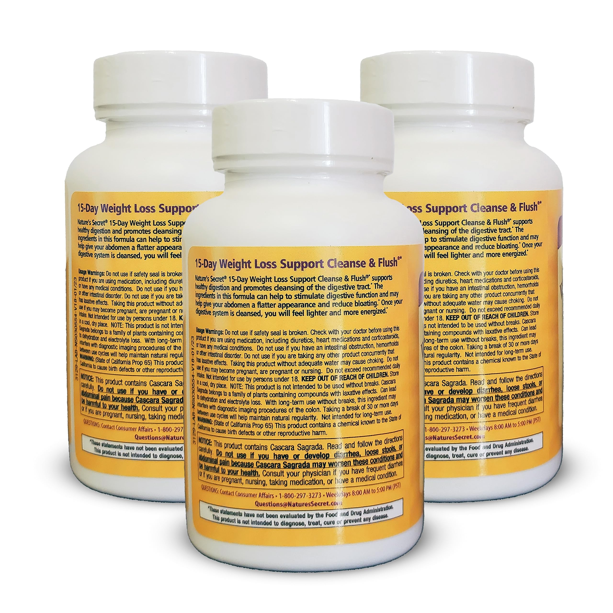 Nature's Secret 15-Day Weight Loss Support Cleanse & Flush (Pack of 3) Nature's Secret buy supplements canada