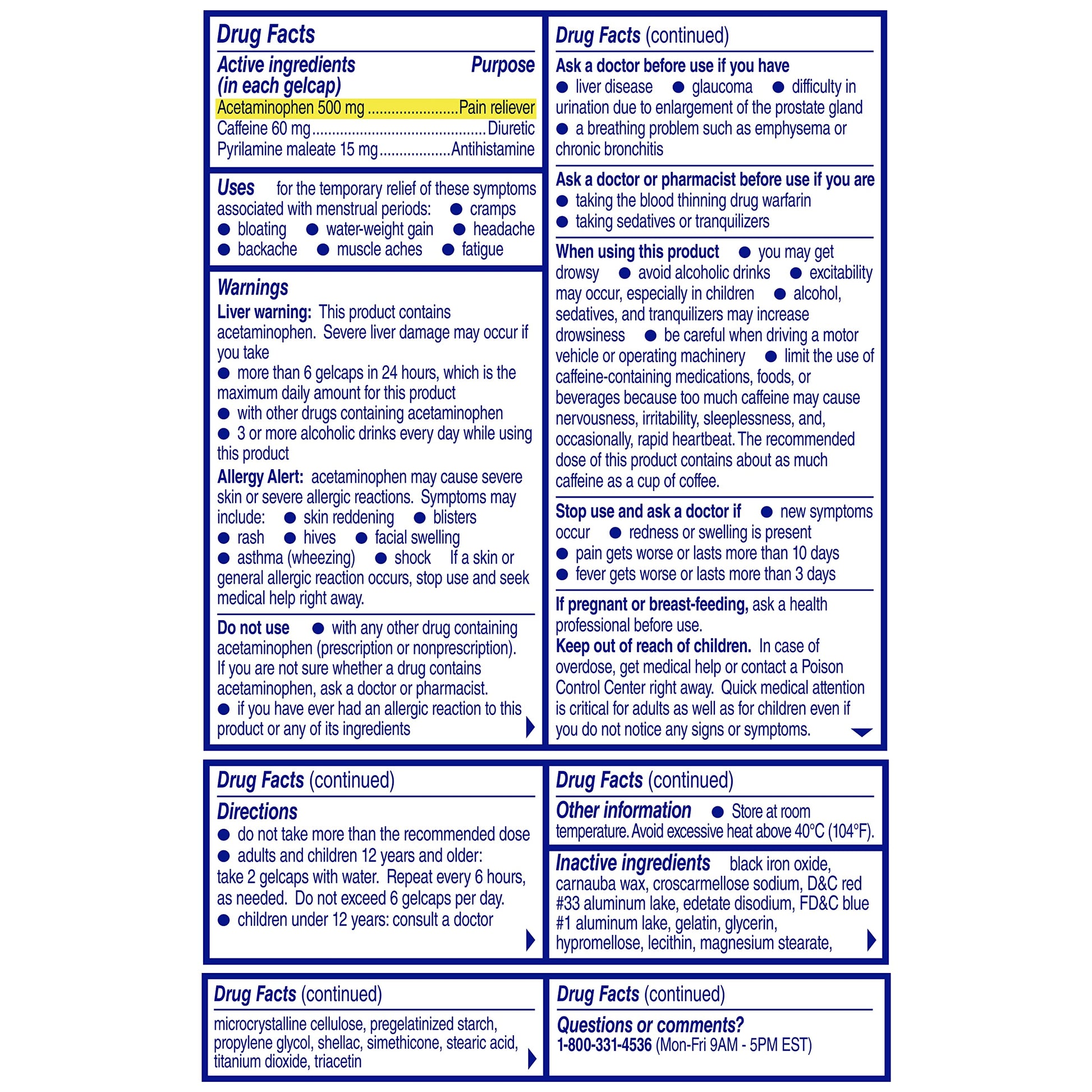 Midol Complete Gelcaps 24ct: Midol Complete Menstrual Pain Relief Gelcaps with Acetaminophen for Menstrual Symptom, PMS Relief, and Period Cramp Relief - 24 Count Midol buy supplements canada
