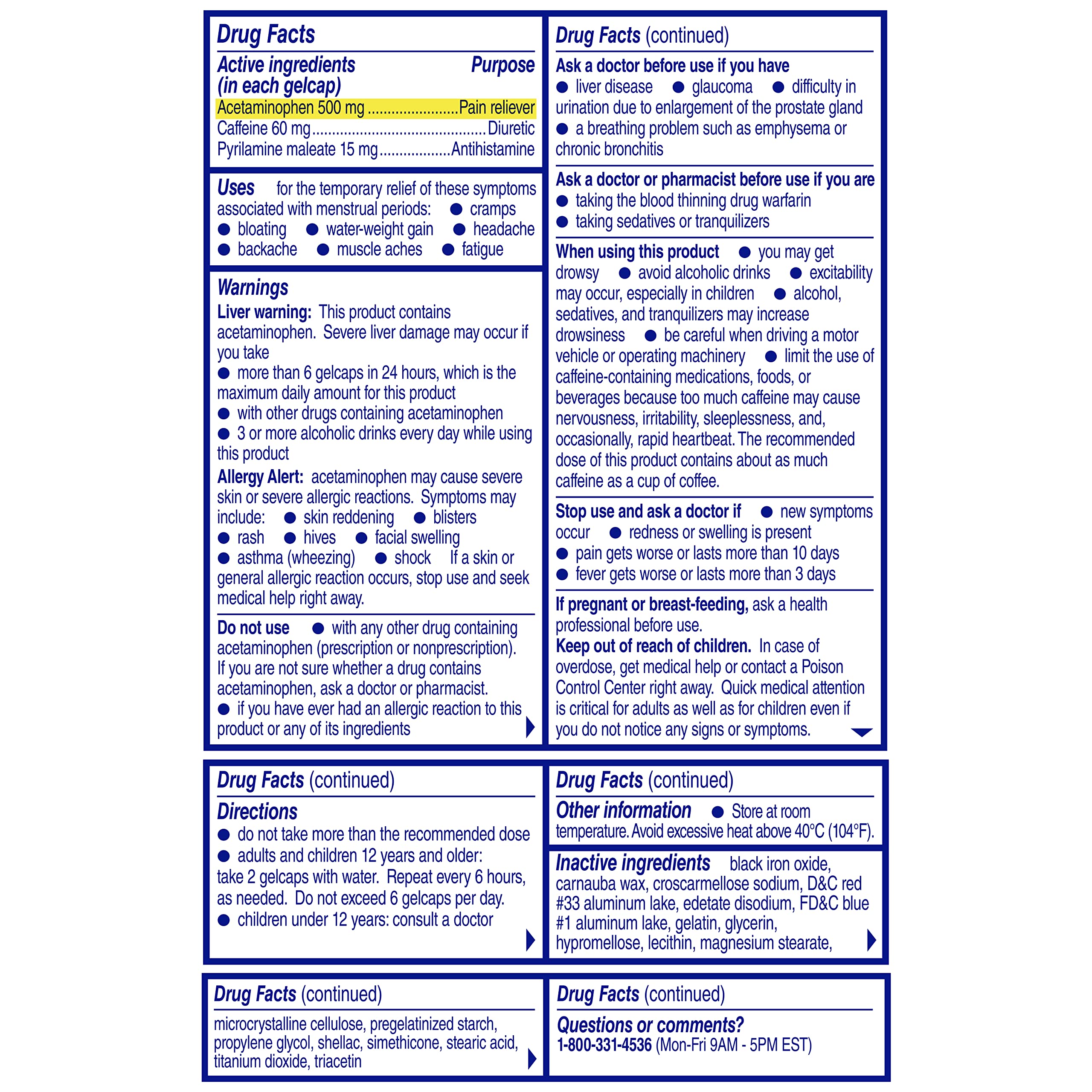 Midol Complete Gelcaps 24ct: Midol Complete Menstrual Pain Relief Gelcaps with Acetaminophen for Menstrual Symptom, PMS Relief, and Period Cramp Relief - 24 Count Midol buy supplements canada