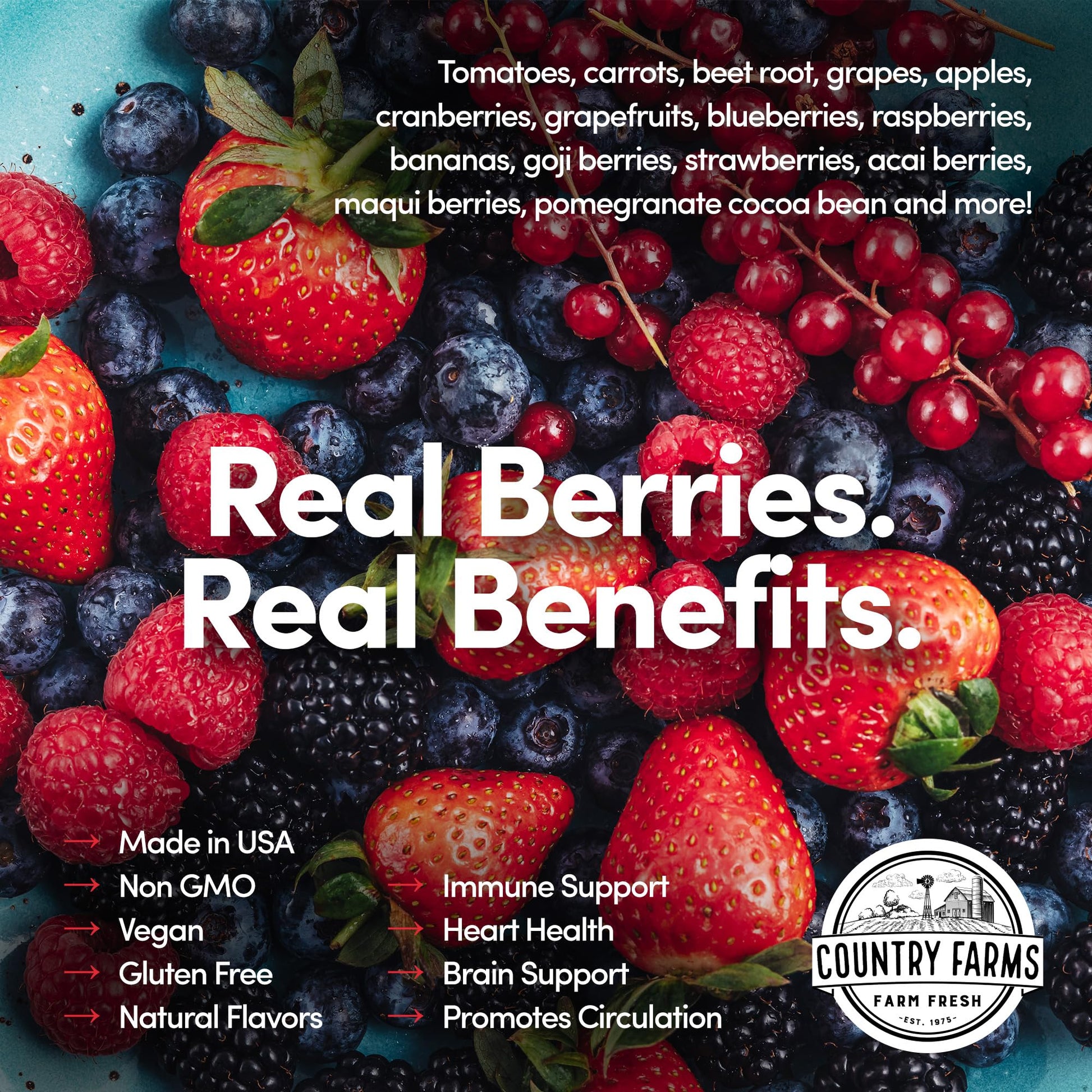 COUNTRY FARMS Super Reds, Energizing Polyphenol Superfood, Over 40 Super Fruits COUNTRY FARMS buy supplements canada