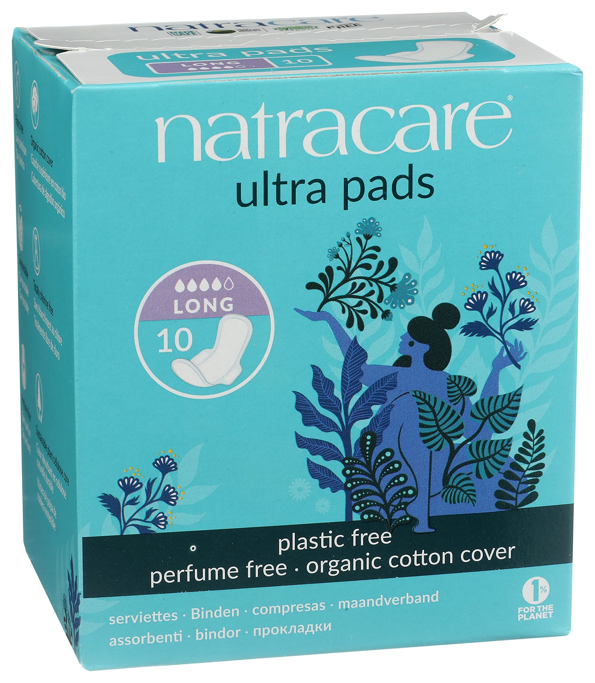 Natracare Slim Fitting Ultra Pads with Wings, Long, Made with Certified Organic Cotton NATRACARE buy supplements canada