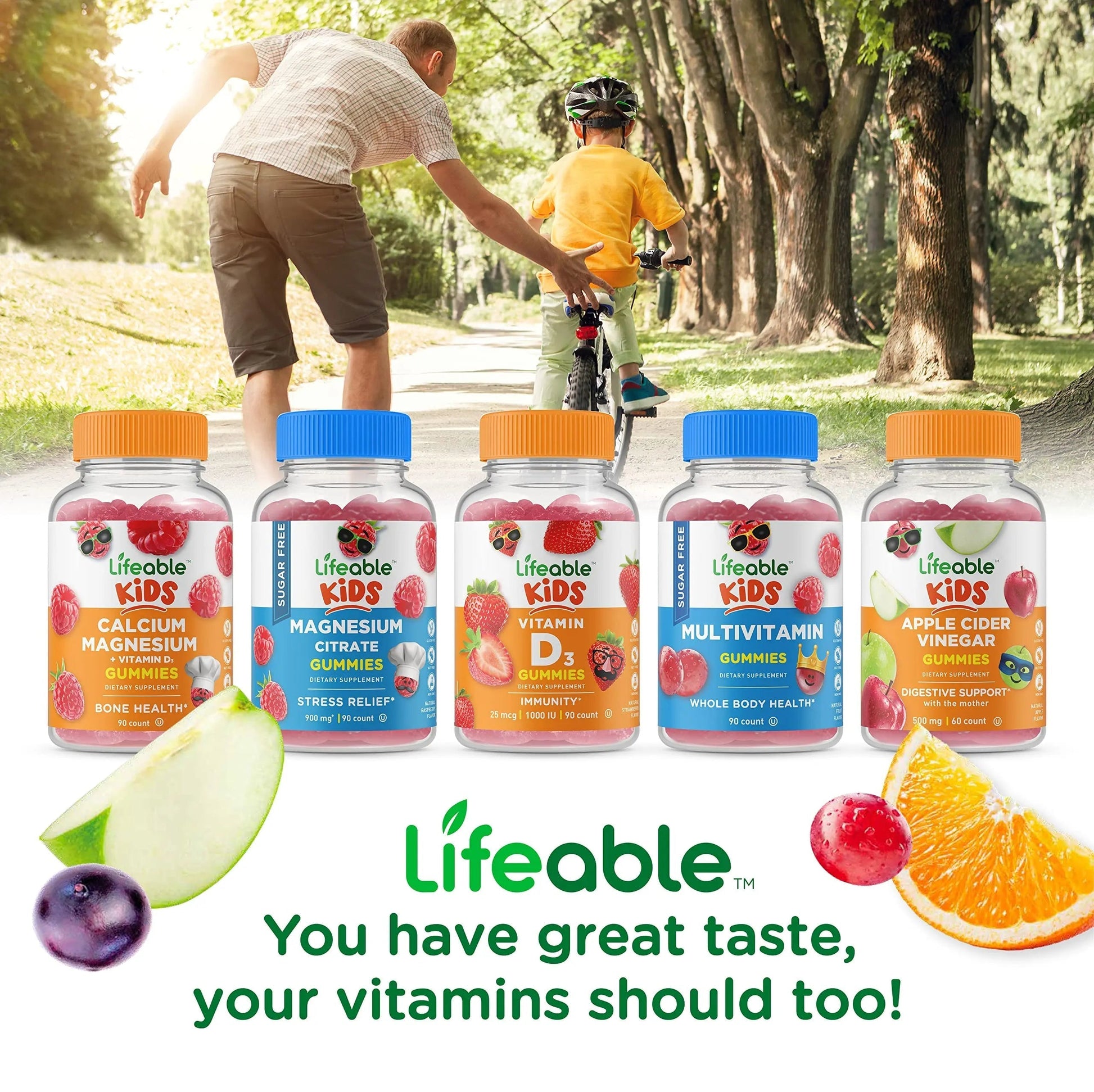 Lifeable Turmeric Curcumin Kids + Multivitamin Kids, Gummies Bundle - Great Tasting, Vitamin Supplement Lifeable buy supplements canada