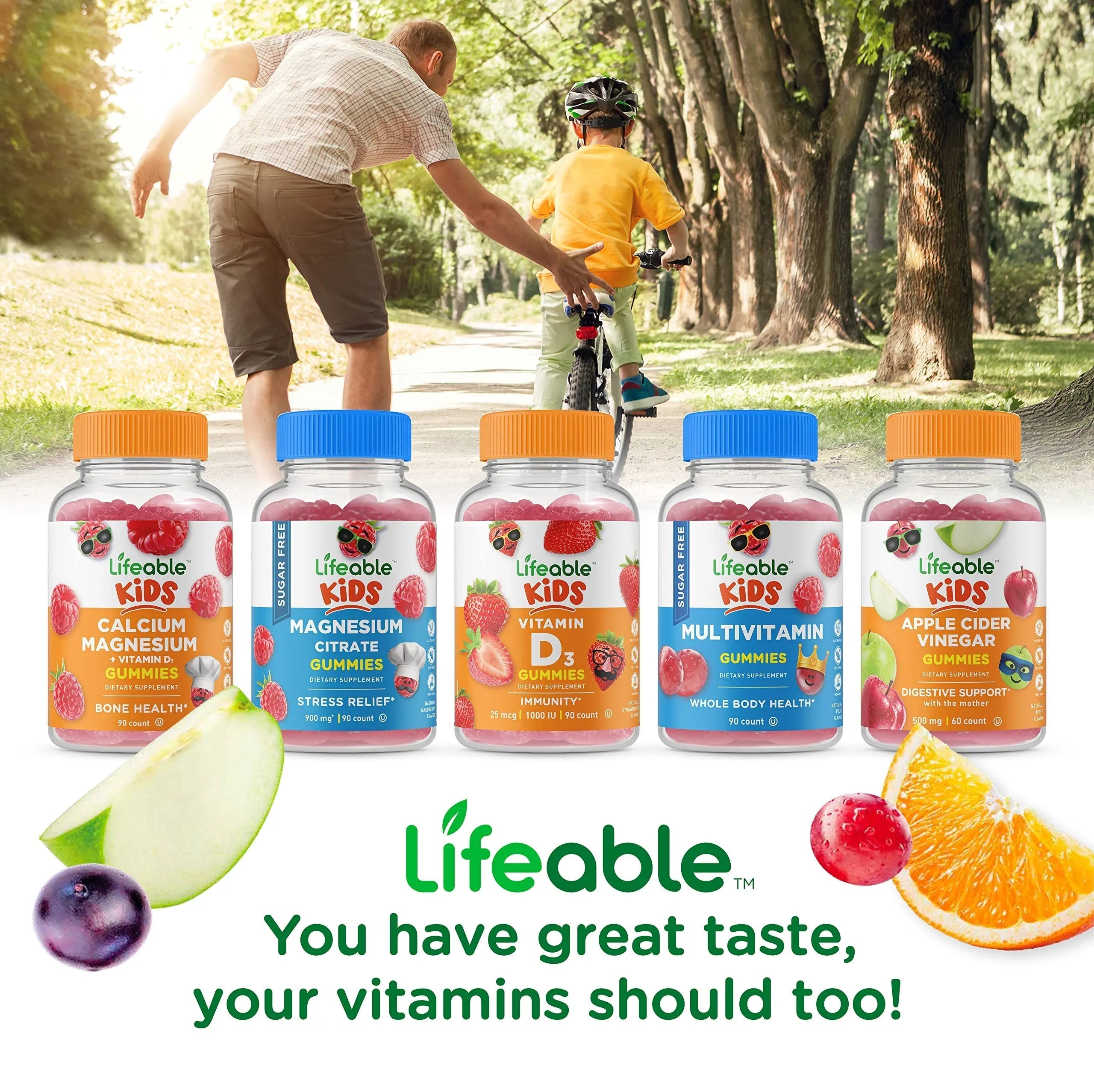 Lifeable Turmeric Curcumin Kids + Multivitamin Kids, Gummies Bundle - Great Tasting, Vitamin Supplement Lifeable buy supplements canada