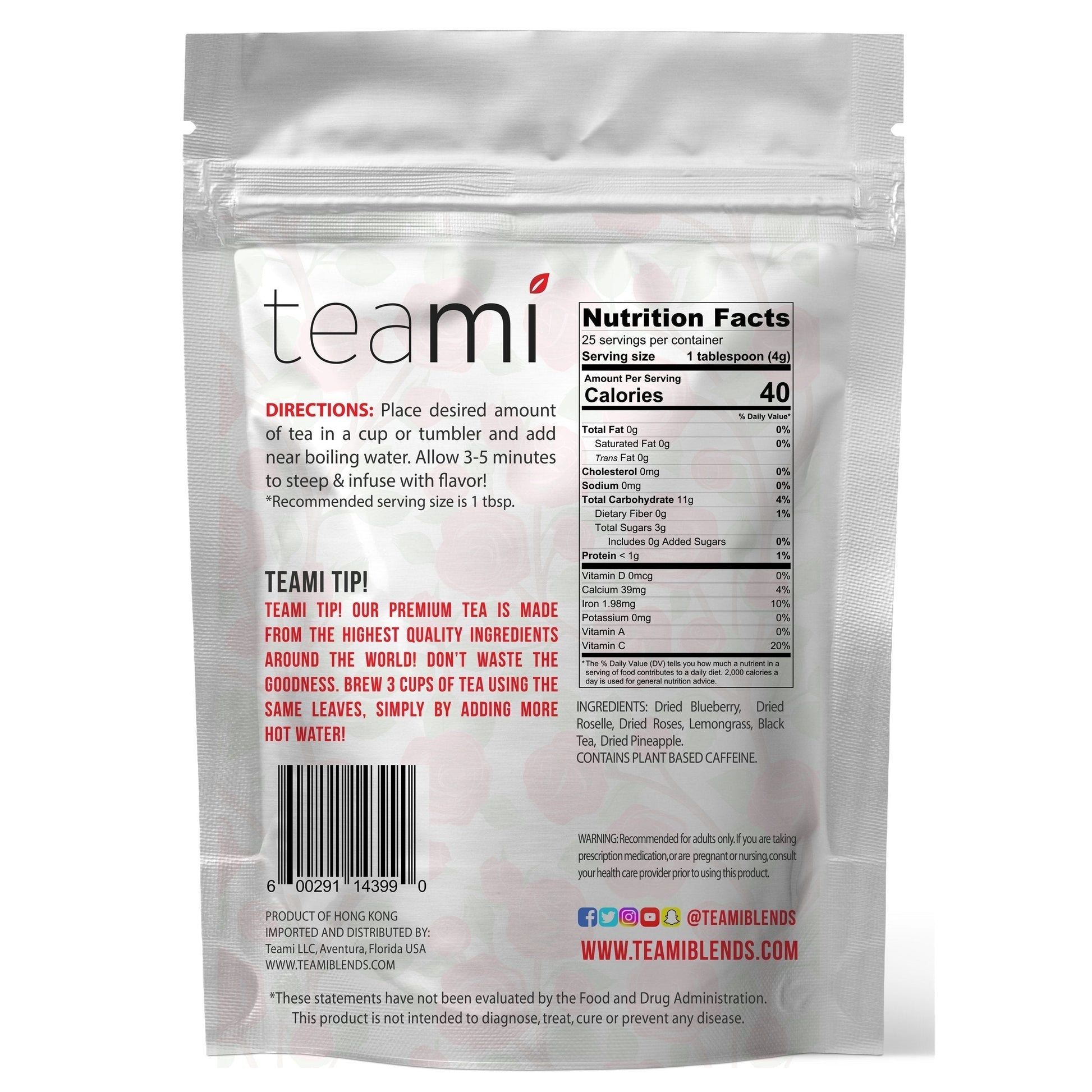 Teami Tea Collection (Bloom Rose Petal) Teami buy supplements canada