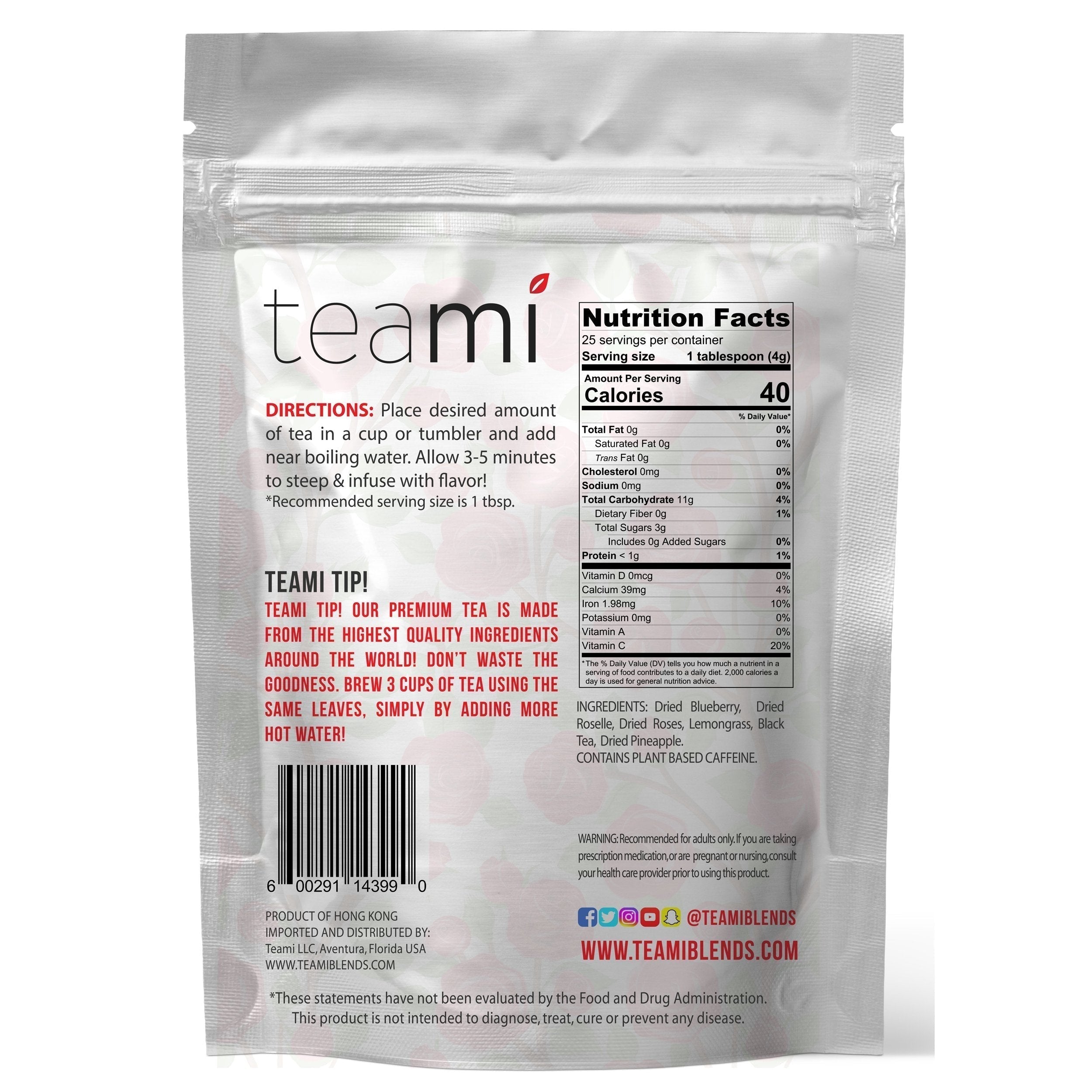 Teami Tea Collection (Bloom Rose Petal) Teami buy supplements canada