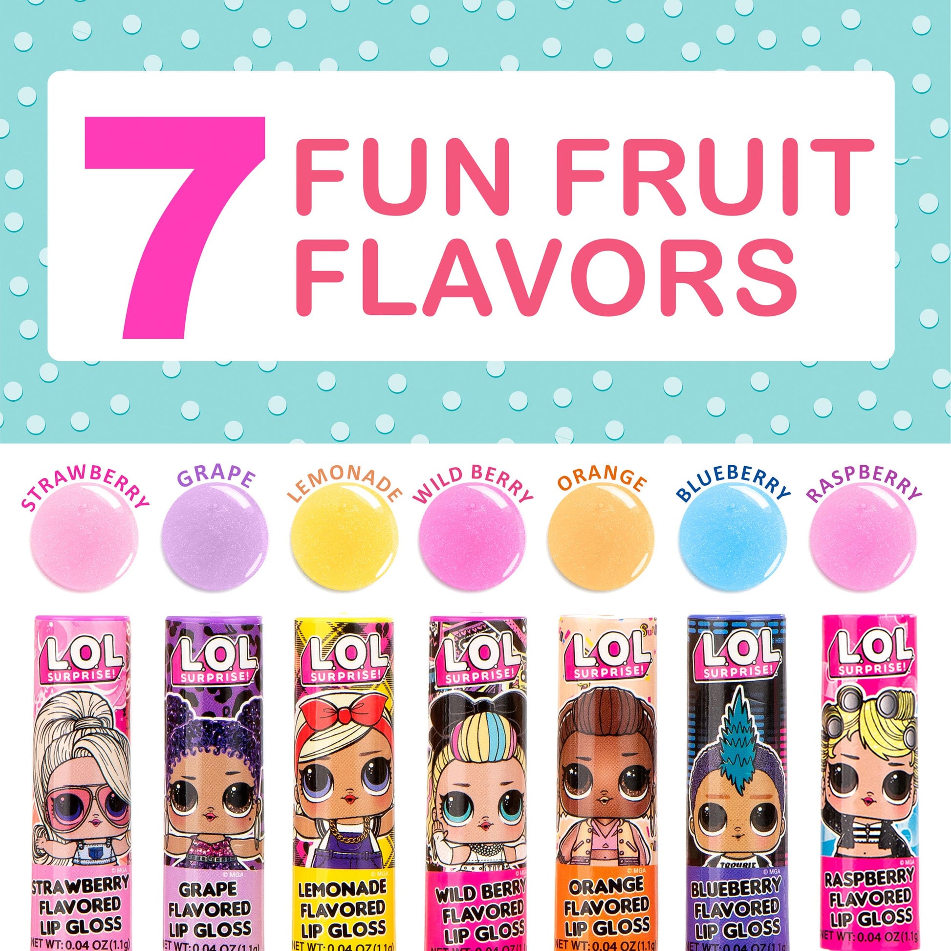 L.O.L Surprise 7-Pack Lip Gloss for Girls, Lol Lip Gloss L.O.L. Surprise! buy supplements canada