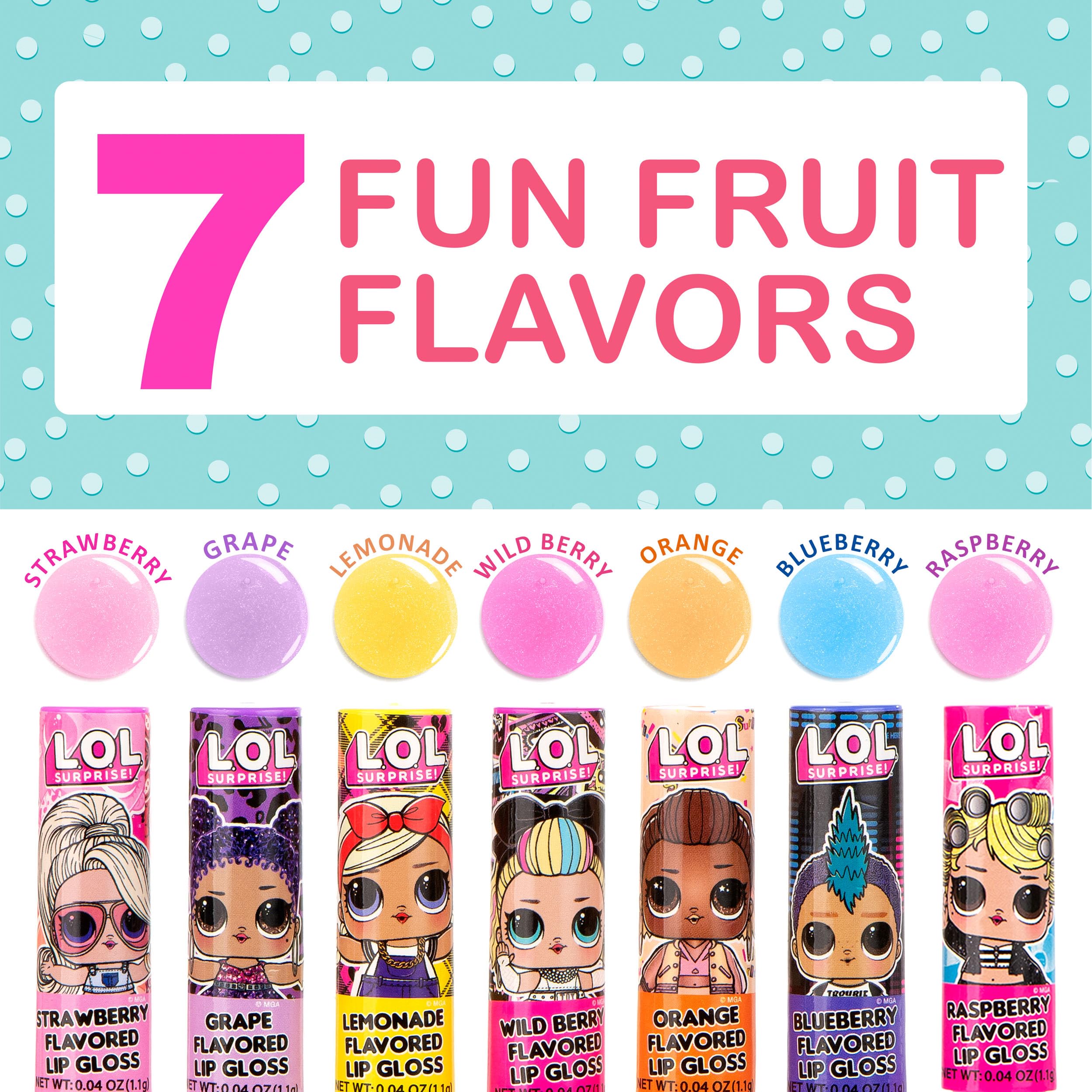 L.O.L Surprise 7-Pack Lip Gloss for Girls, Lol Lip Gloss L.O.L. Surprise! buy supplements canada
