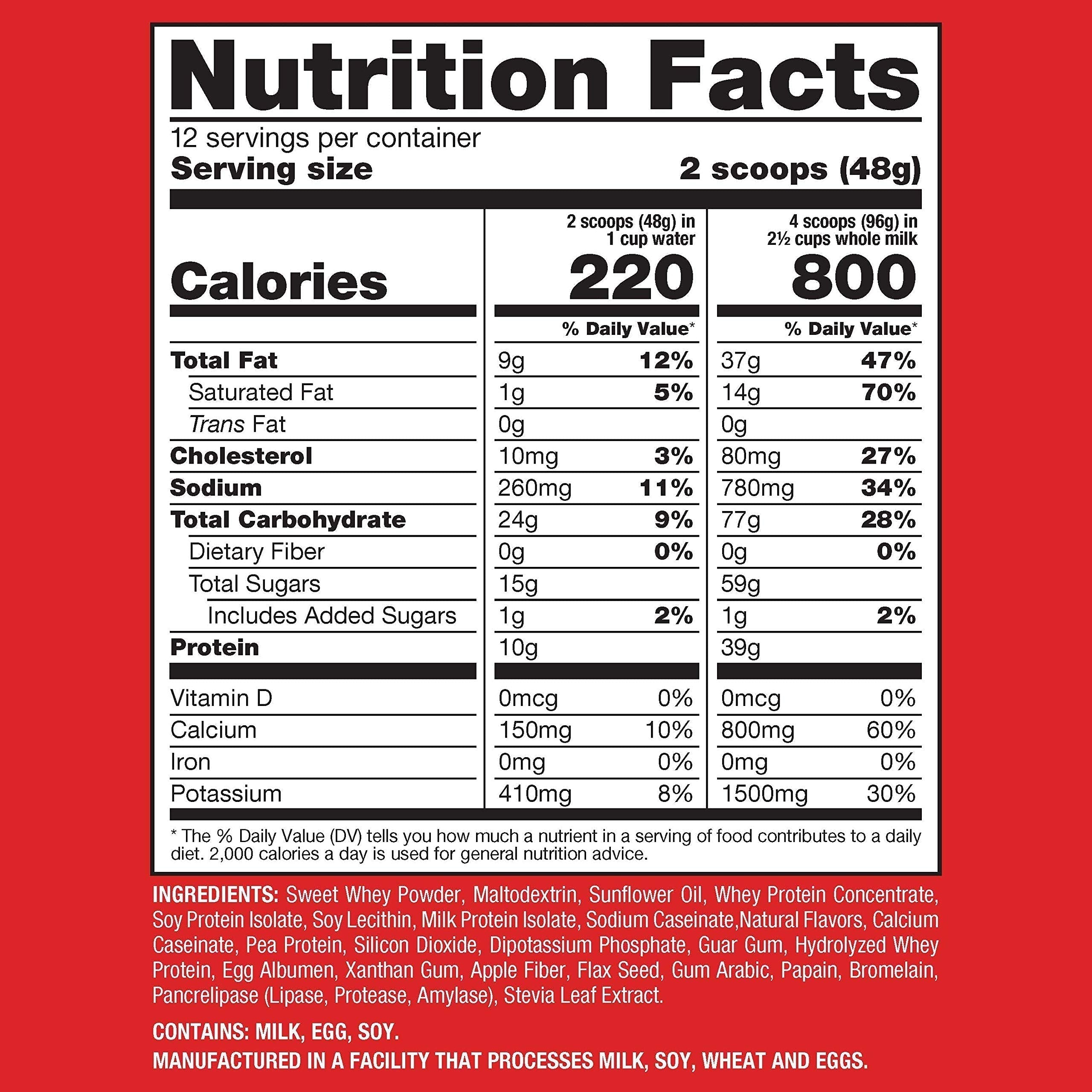 Naturade Weight Gain Instant Nutrition Drink Mix, Vanilla ,20.3 Ounce Naturade buy supplements canada