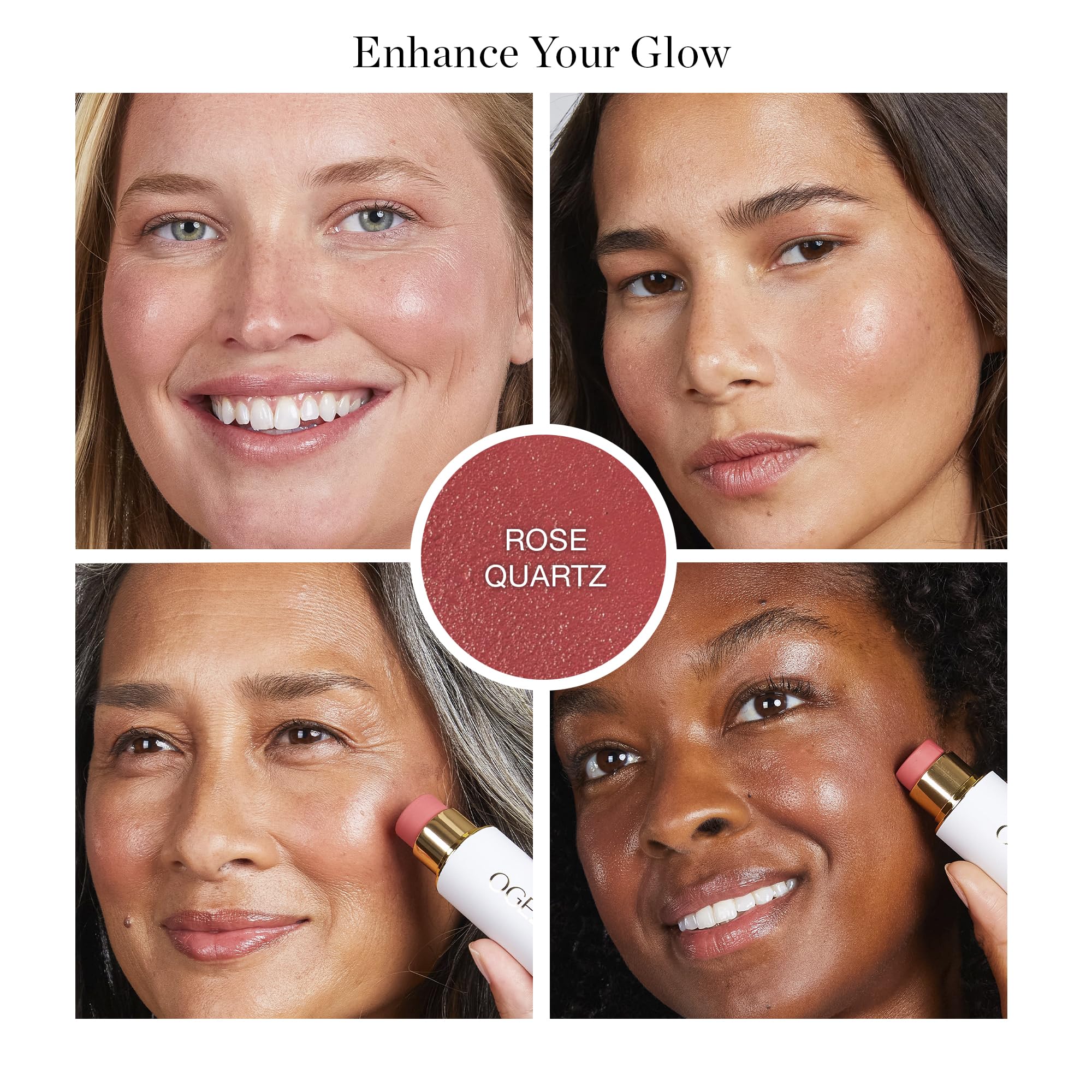 Ogee Sculpted Face Stick (ROSE QUARTZ - ROSE BLUSH) Certified Organic Blush Stick - Multi-Use Cream Blush Stick for Cheeks, Lips & Face Ogee buy supplements canada