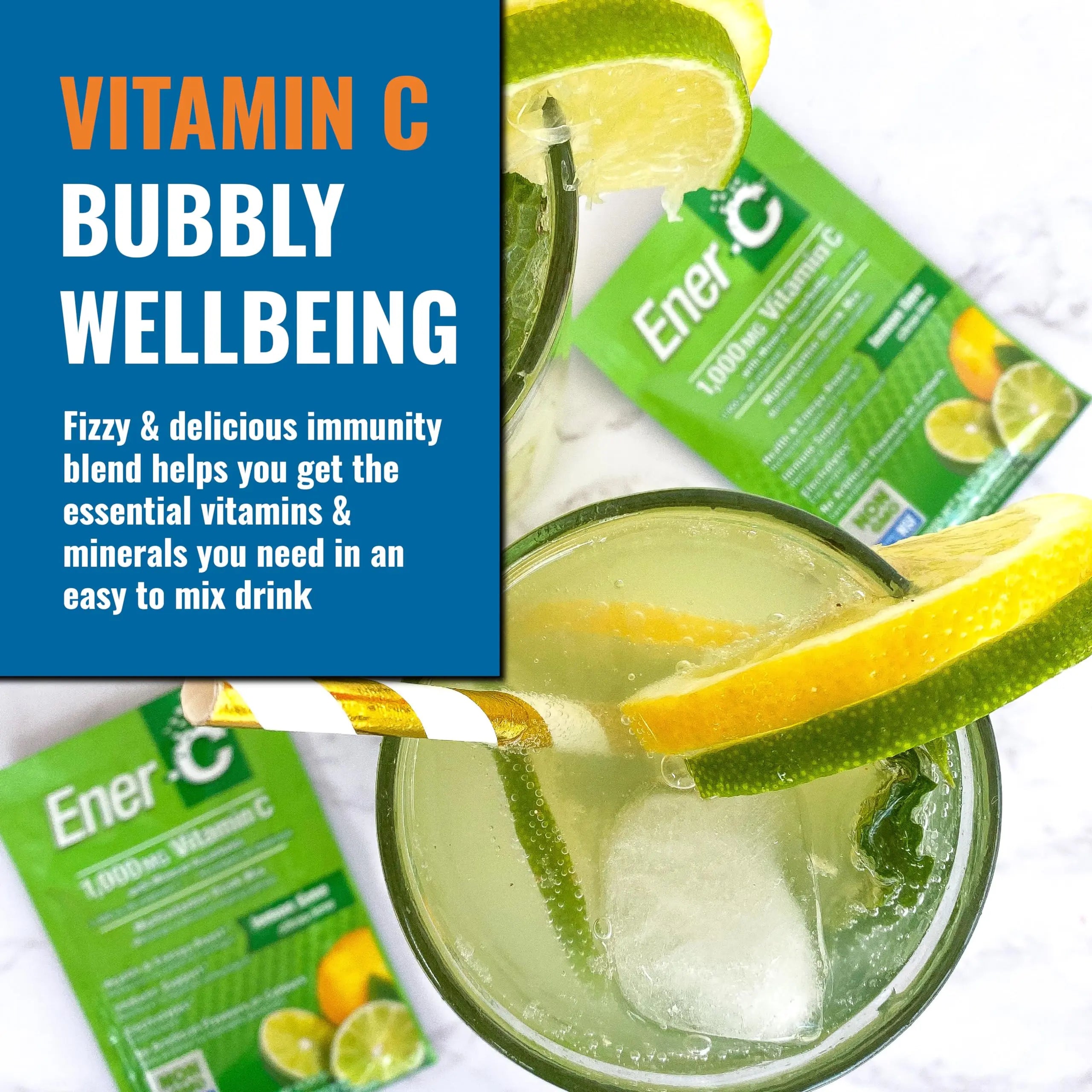 Ener-C Multivitamin Drink Mix - Vitamin Packets for Water, Electrolytes Powder Packets, Vitamin Drink Mix, Hydration Liquid Mix Ener-C buy supplements canada