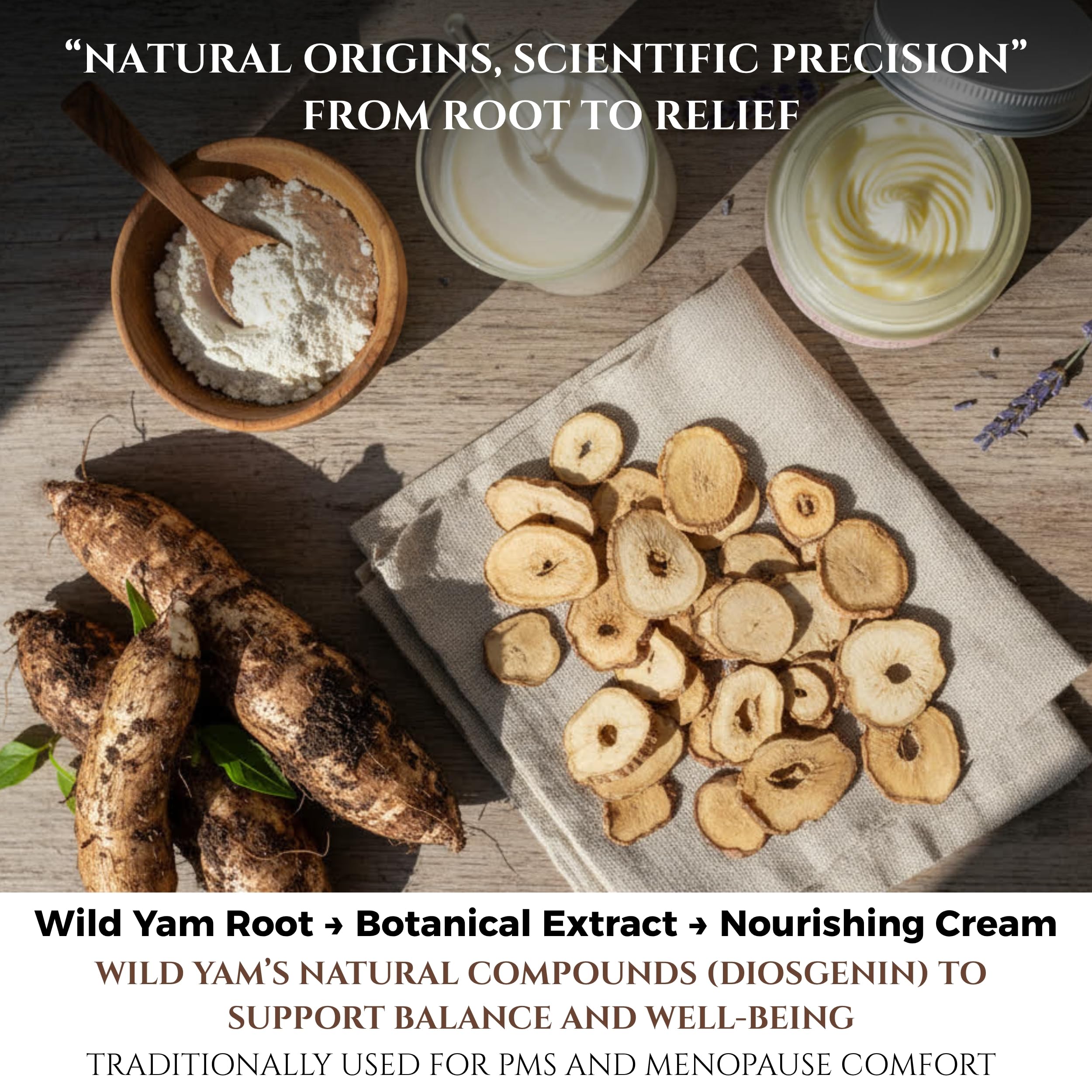 Seraphime Wild Yam Cream for Hormone Balance - Gift for Mom - Menopause and PMS Support for Women - Wild Yam Balancing Cream - Hot Flashes, Night Sweats, Mood Swings, Low Energy - Lavender 4oz Seraphime buy supplements canada