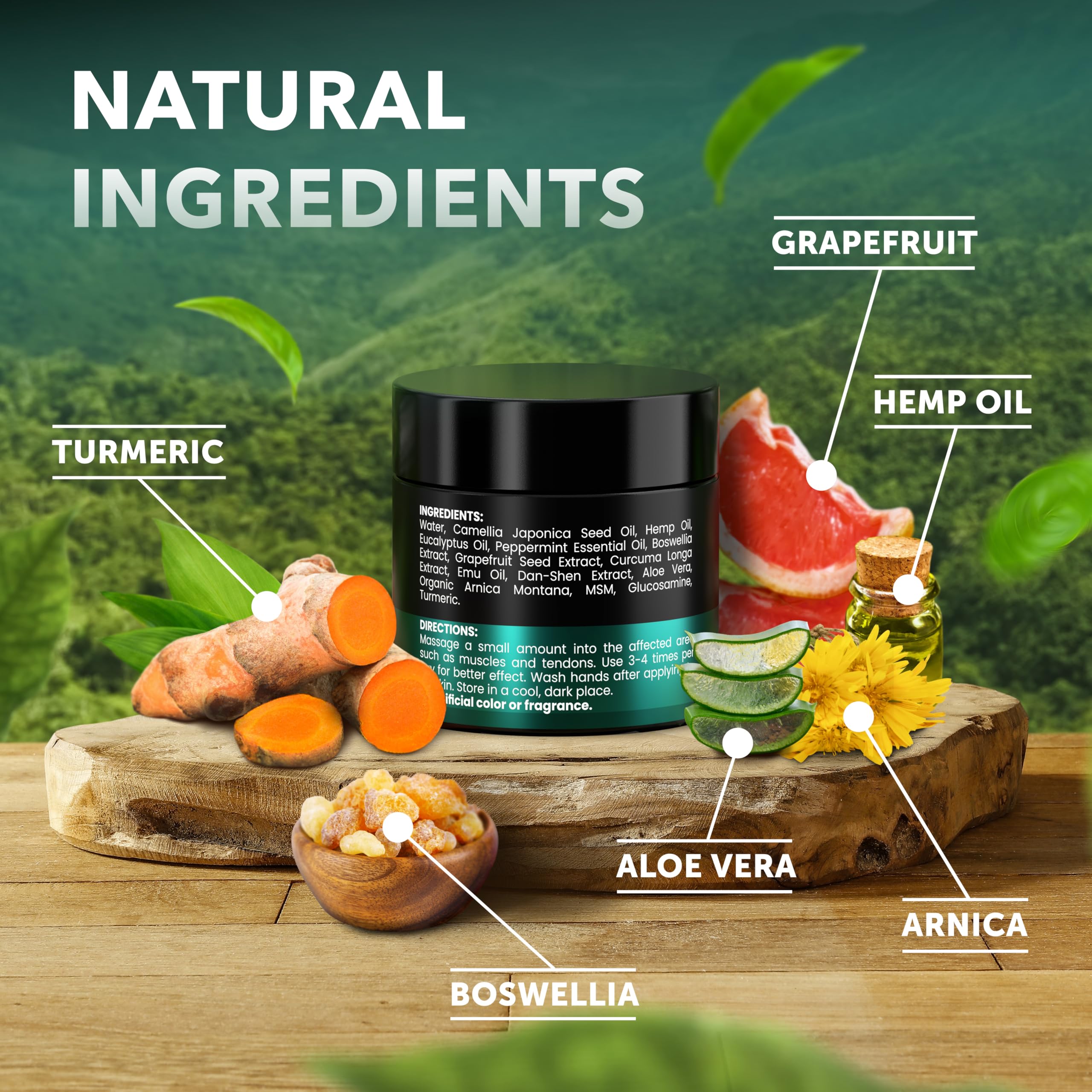 KINPAR Cream - Professional Gel Formula with Natural Turmeric, Arnica, MSM, Glucosamine, Eucalyptus & Emu Oil – Maximum Strength – Formulated in The USA - 4 oz KINPAR buy supplements canada