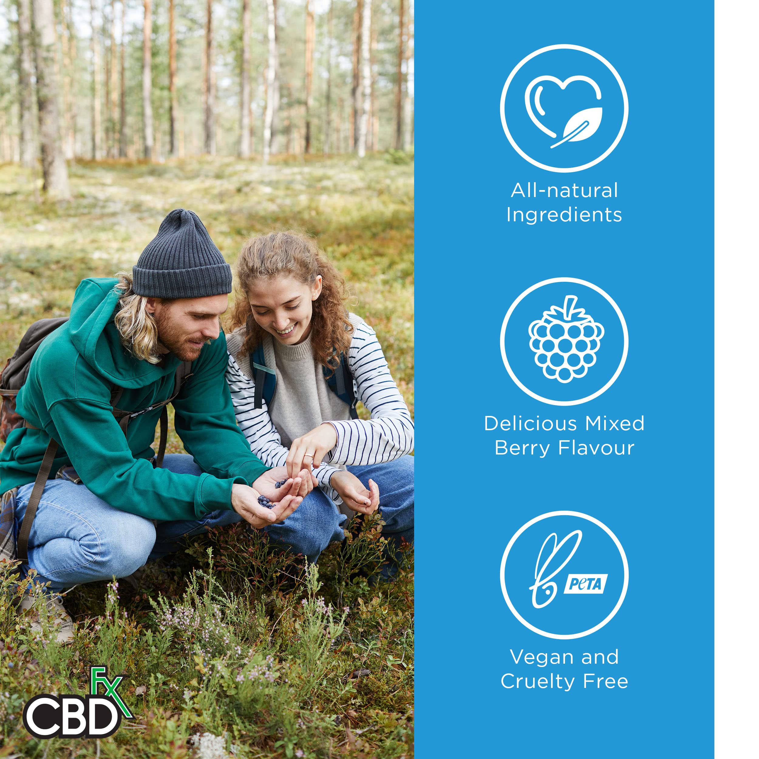 CBDfx 1500mg CBD High Strength Vegan Mixed Berry Gummies 25mg CBD per Gummy CBDFX buy supplements canada