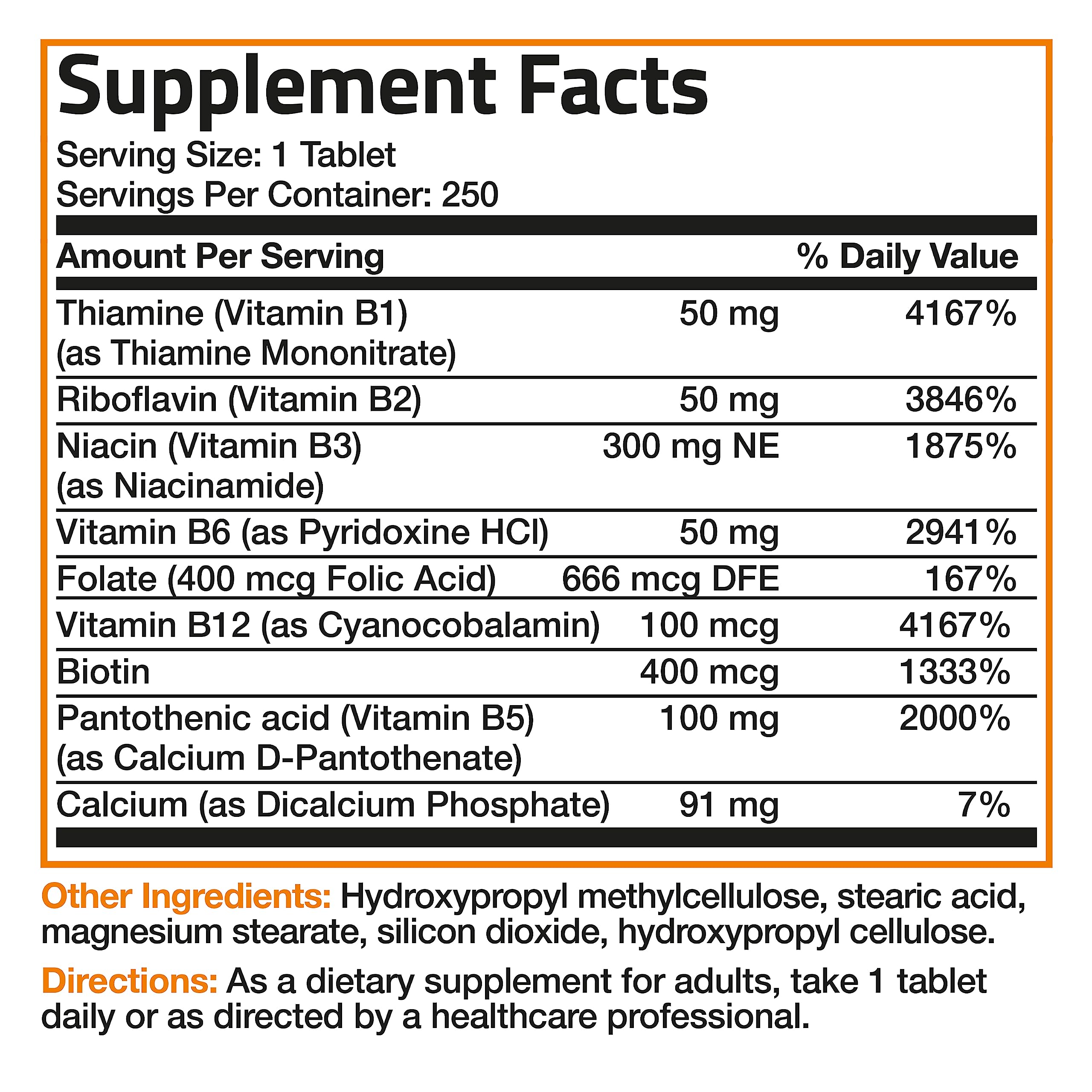 Bronson Super B Vitamin B Complex Sustained Slow Release Vitamin B1, B2, B3, B6, B9 Bronson buy supplements canada