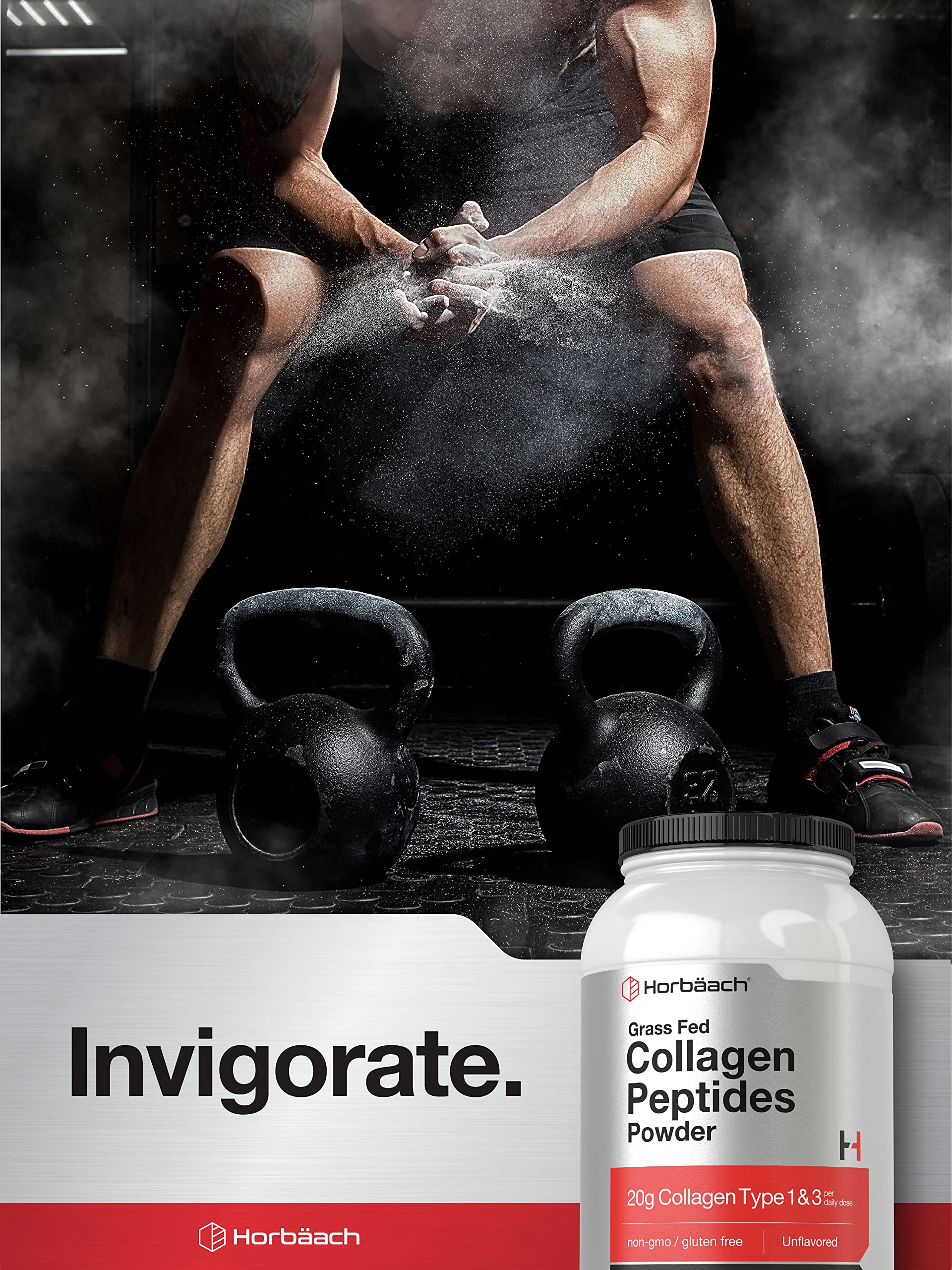 Collagen Peptides Powder 40 oz | Unflavored | Type 1 and 3 | Hydrolyzed Protein Collagen Horbäach buy supplements canada