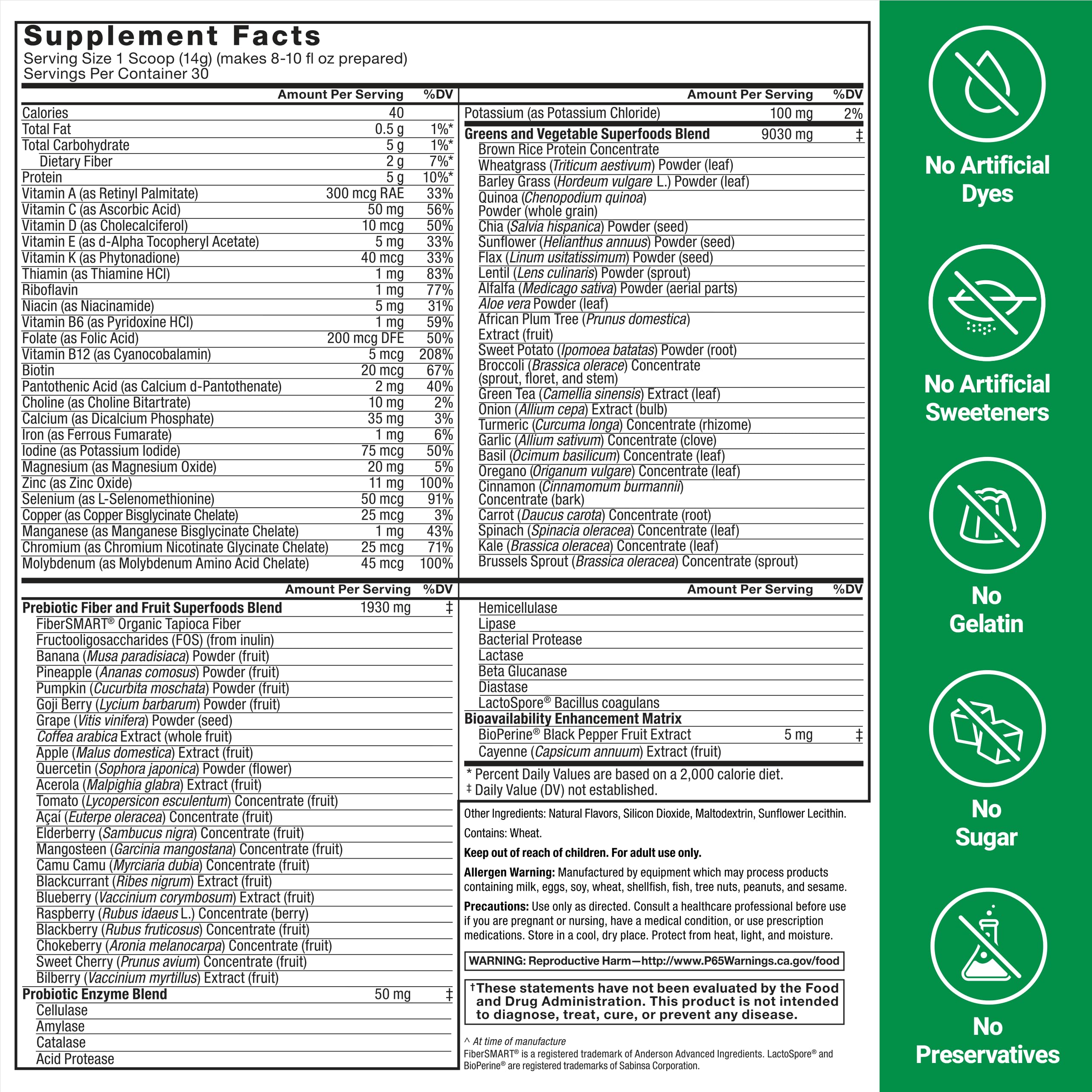 Force Factor Smarter Greens Superfoods Powder, 2-Pack, Supports Digestion and Bloating, Immunity, and Energy, Greens Powder with Probiotics, Digestive Enzymes, Antioxidants, and Fiber, 60 Servings Force Factor buy supplements canada