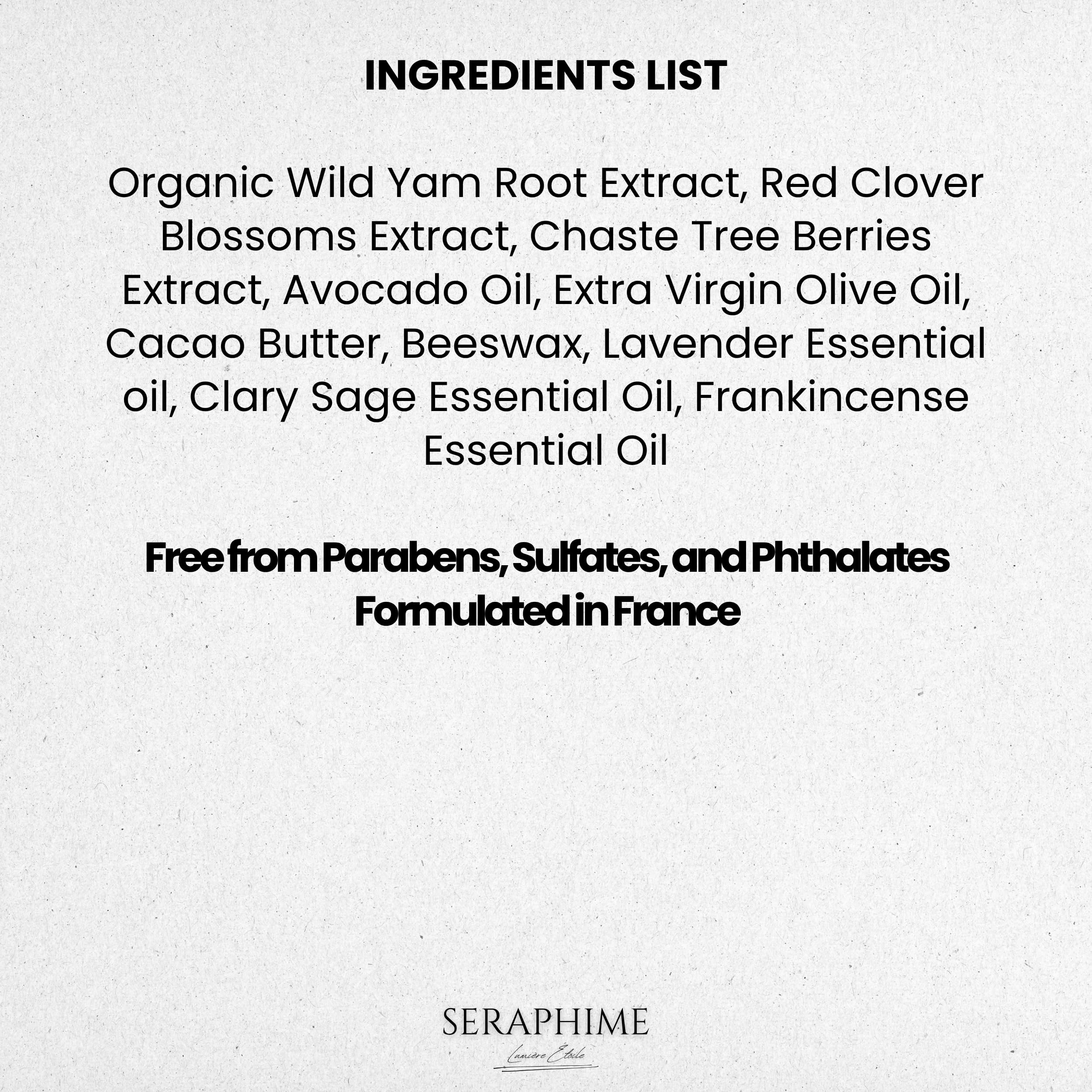 Seraphime Wild Yam Cream for Hormone Balance - Gift for Mom - Menopause and PMS Support for Women - Wild Yam Balancing Cream - Hot Flashes, Night Sweats, Mood Swings, Low Energy - Lavender 4oz Seraphime buy supplements canada