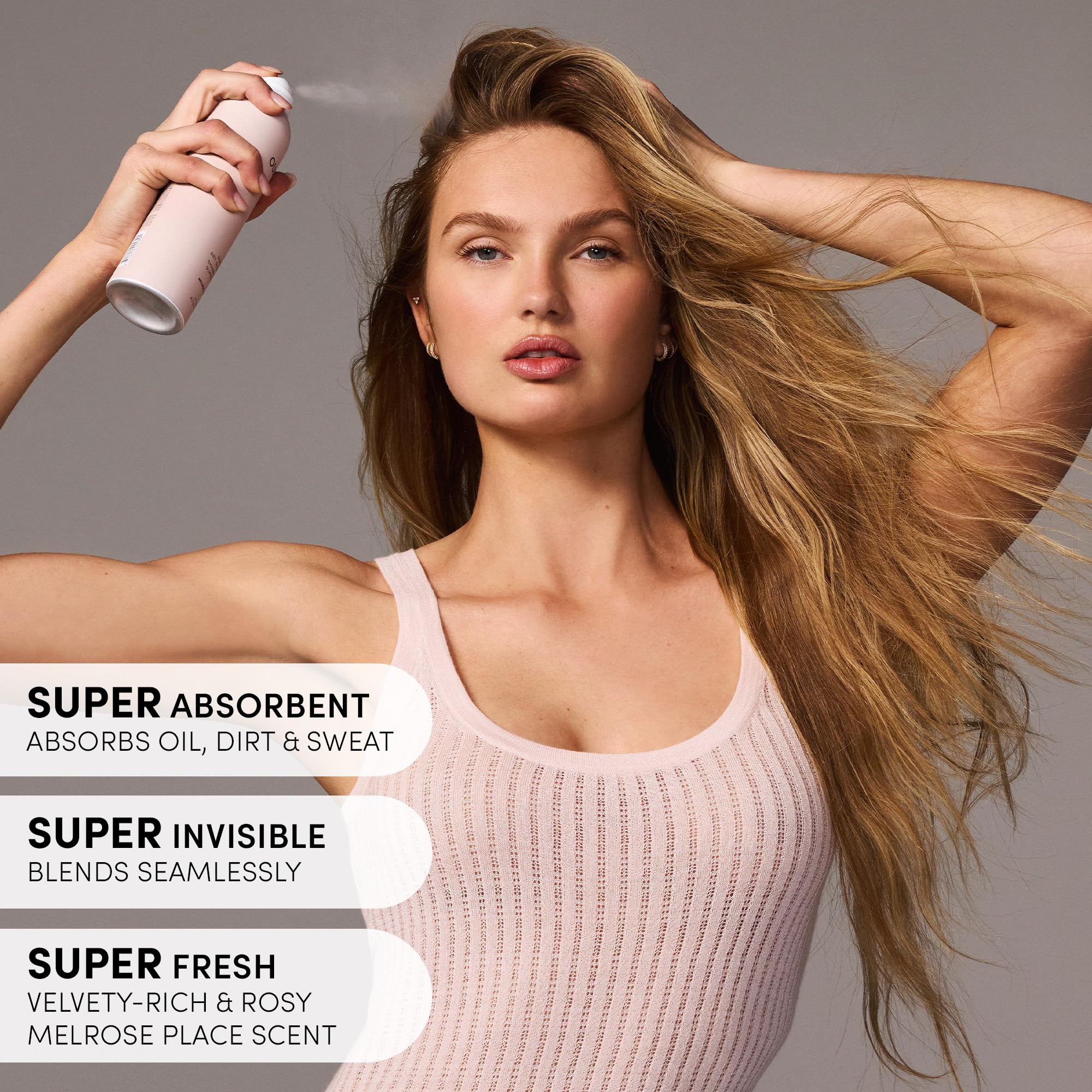 OUAI Super Travel Size Dry Shampoo - Volumizing Dry Shampoo - Absorbs Oil, Dirt & Sweat - Blends Seamlessly into Hair with Zero Residue & Enriched with a Long-Lasting Scent - Melrose Place (2 oz) OUAI buy supplements canada
