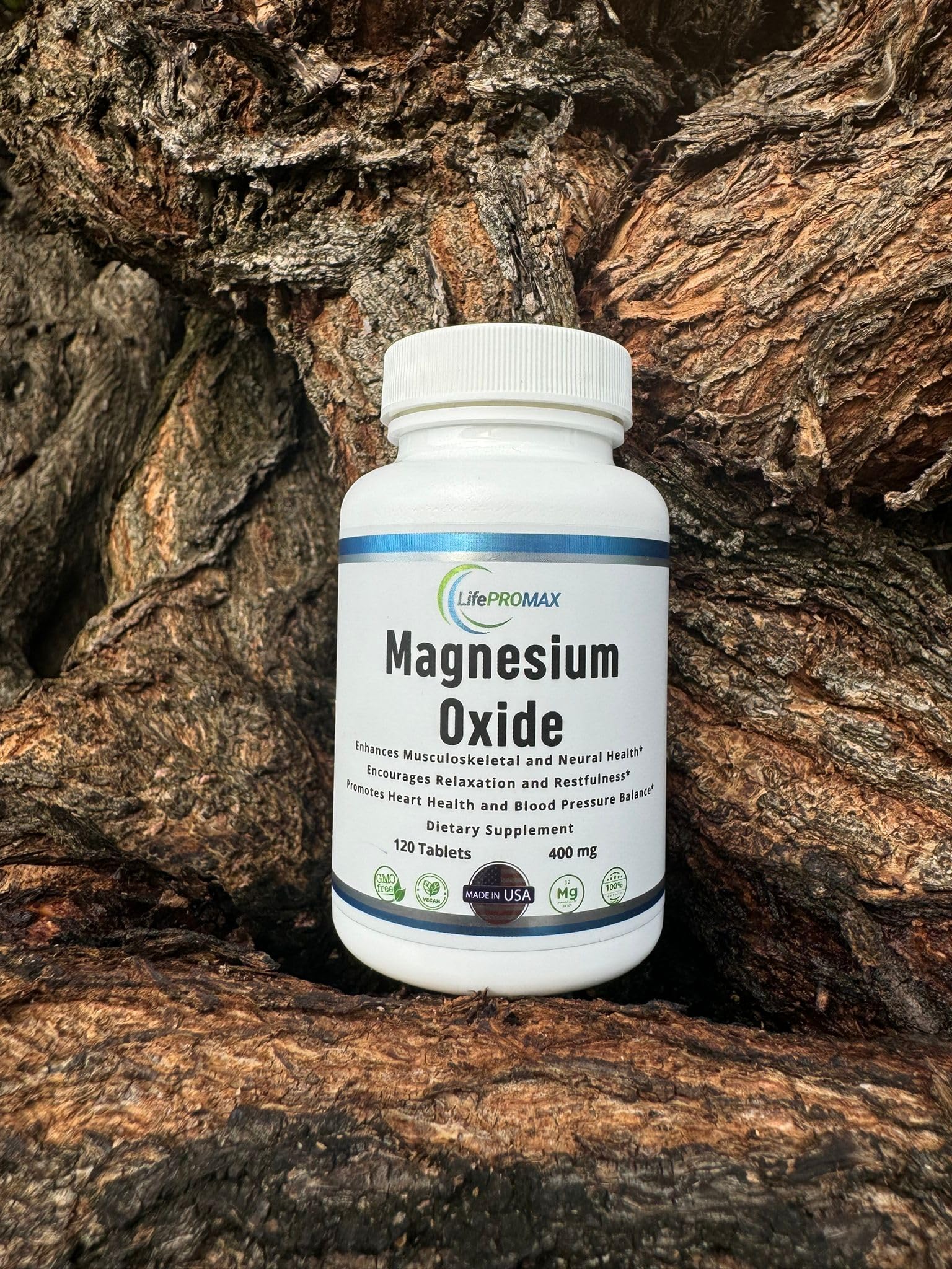 Magnesium 400mg [High Potency] Supplement – Magnesium Oxide for Immune Support, Muscle Recovery, Leg Cramps and Relaxation 120 Tablets LifePROMAX buy supplements canada