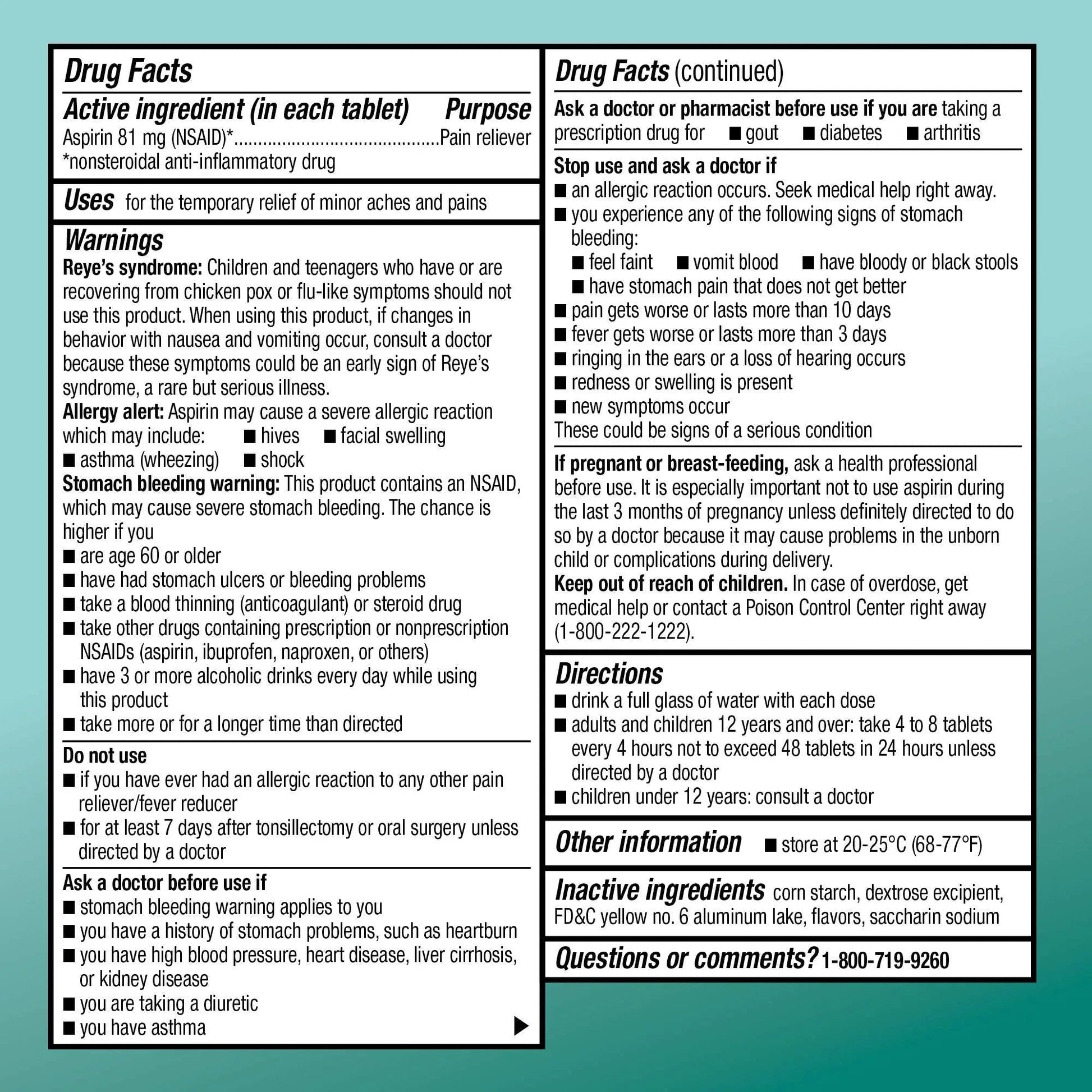 Amazon Basic Care Aspirin 81 mg Pain Reliever (NSAID) Chewable Tablets, Low Dose , Orange Flavor, 36 Count (Pack of 3) Amazon Basic Care buy supplements canada