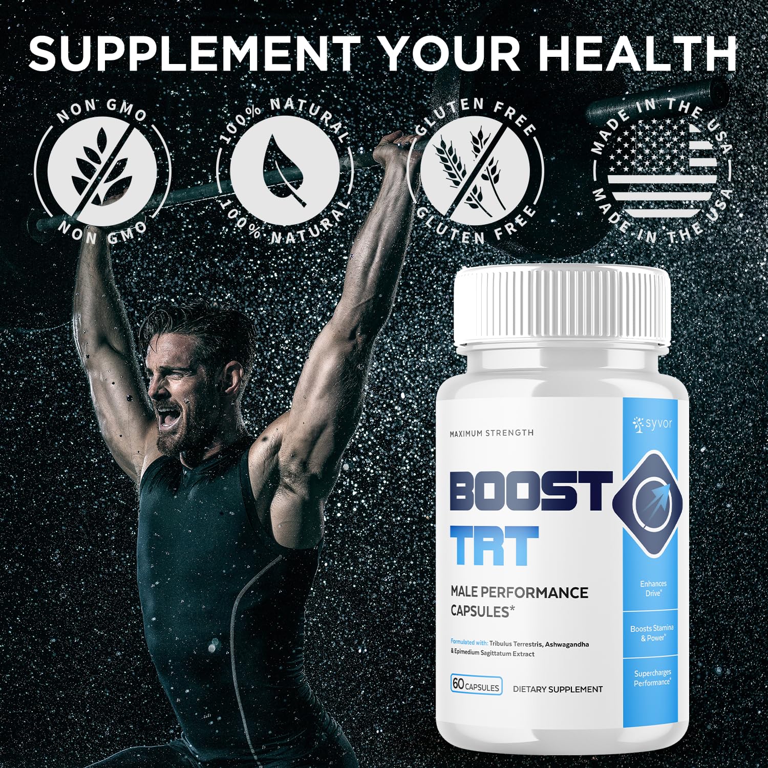 (2 Pack) Boost TRT Capsules, Official BoostTRT Capsules with All Natural Ingredients, Advanced Health & Wellness Support Formula with Max Strength Premium Active Lifestyle Vitamins (120 Capsules) Syvor buy supplements canada