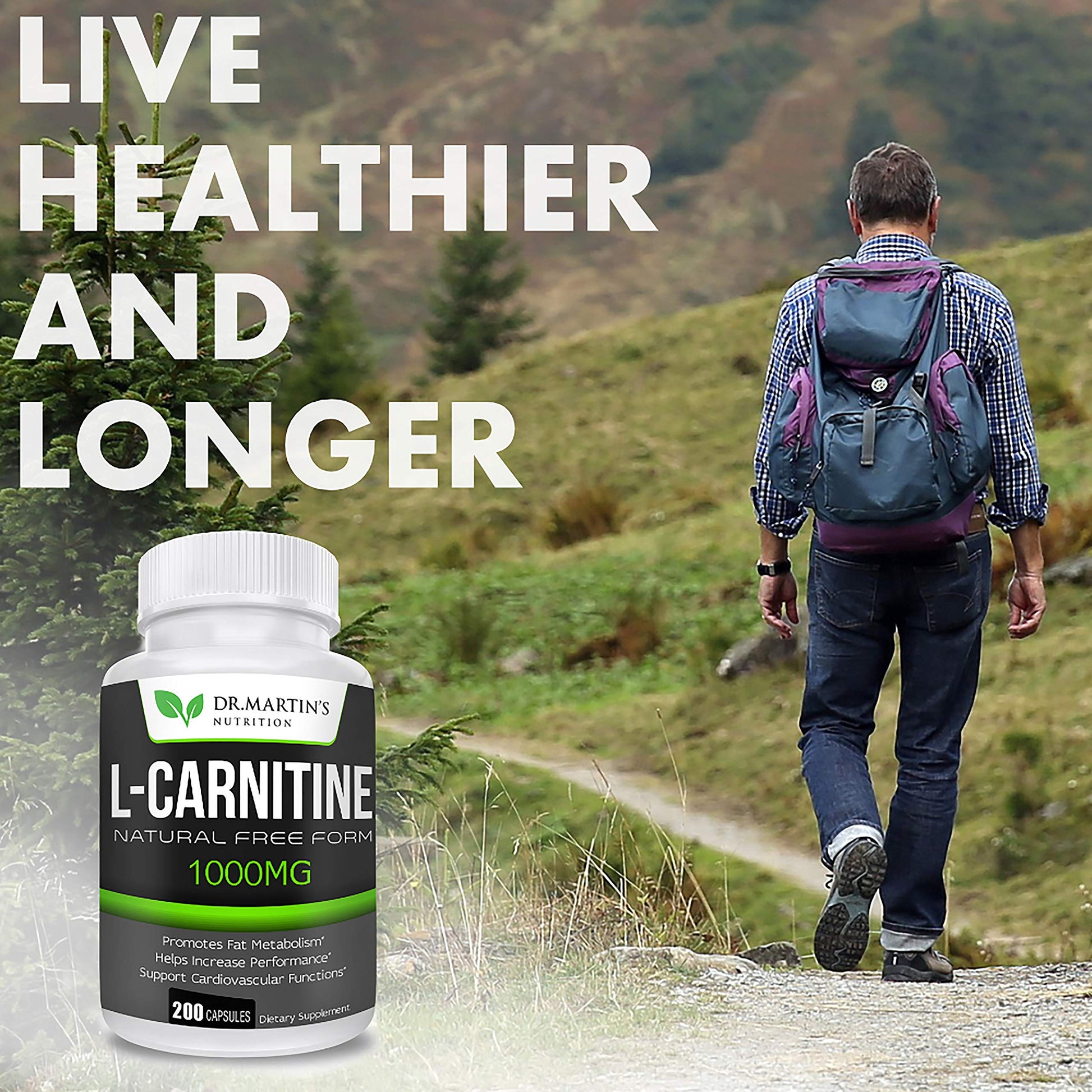 DR. MARTIN'S NUTRITION Extra Strength L-Carnitine - 200 Capsules - 1000mg Per Serving DR. MARTIN'S NUTRITION buy supplements canada