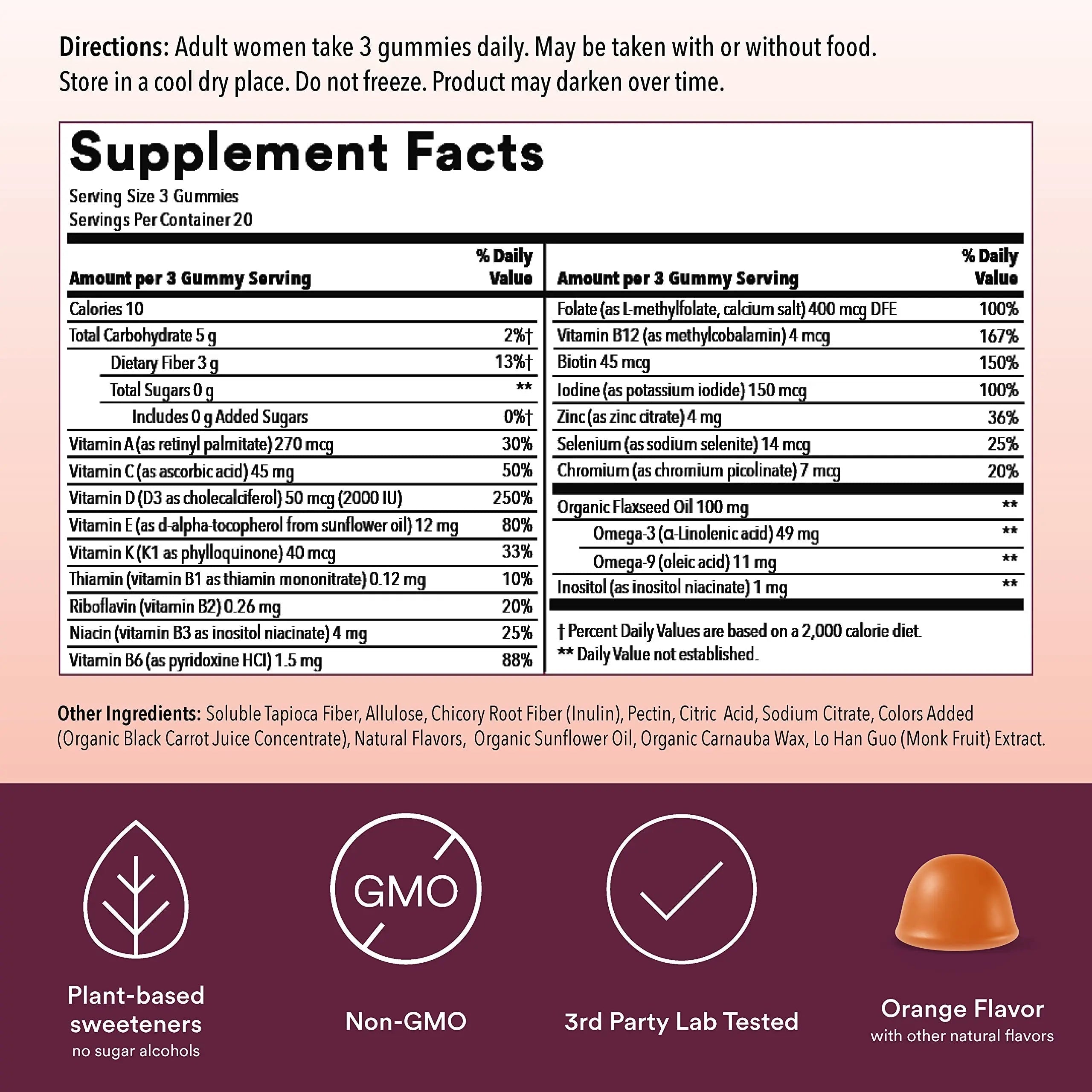 SmartyPants Women's Multivitamin Gummies, Sugar Free: Biotin, Methylfolate, Omega 3 (ALA), Vitamin D & Teen Guy Multivitamin Gummies: Omega 3 Fish Oil (EPA/DHA), Vitamin D3, C, Vitamin B12, B6 SmartyPants buy supplements canada