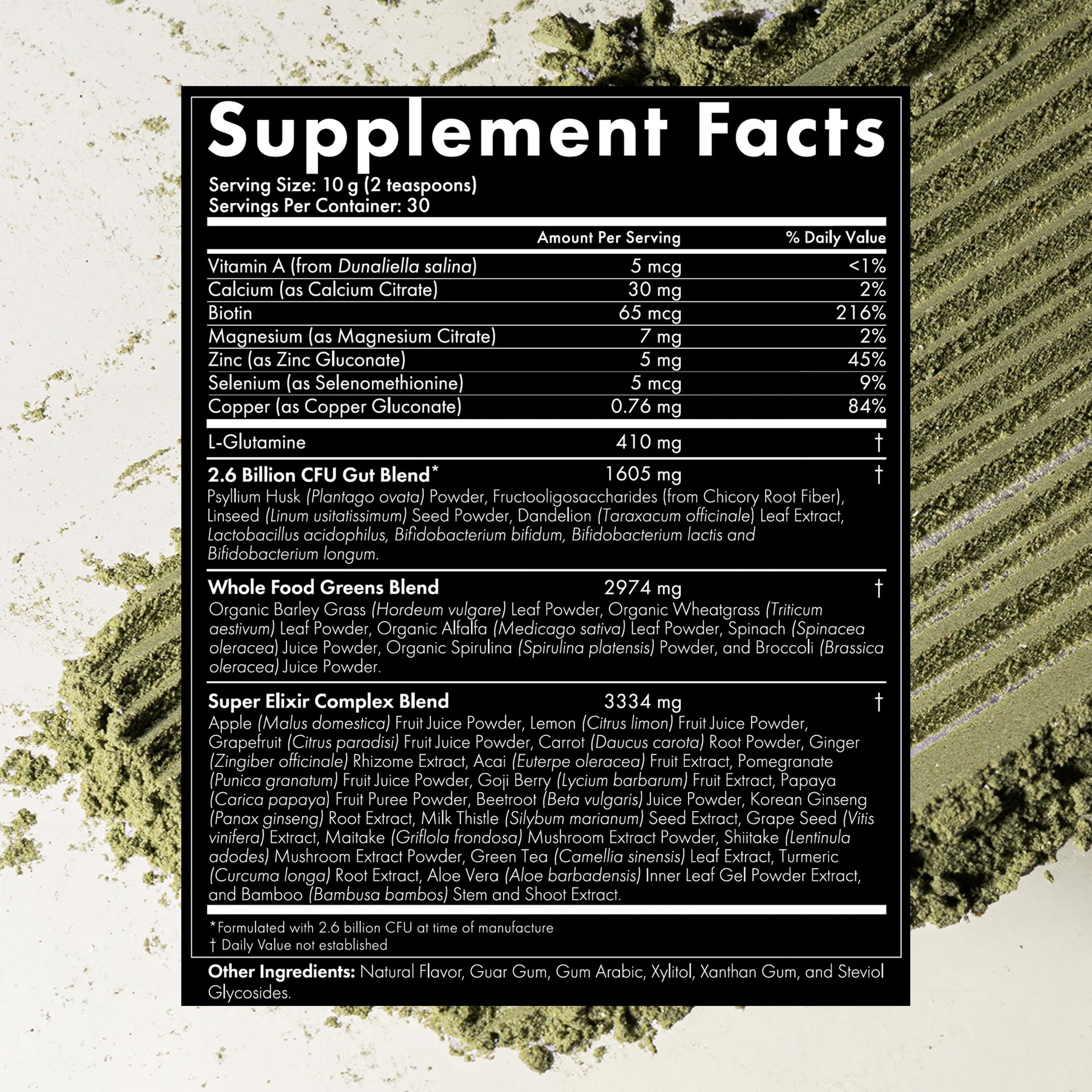 WelleCo The Super Elixir Daily Greens Powder, Probiotic Drink Mix with Whole Foods, Gluten Free, Vegan Gut Health Powder, Energy, Immunity, Healthy Skin, Hair & Nails (300g, Lemon Ginger) WelleCo buy supplements canada