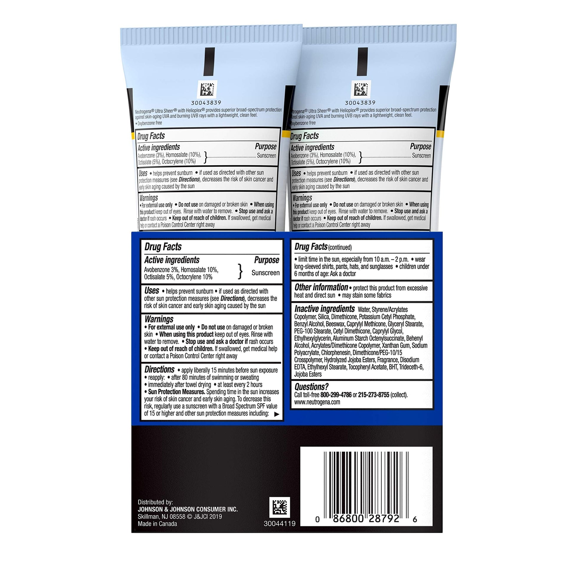 Neutrogena Ultra Sheer Dry-Touch Water Resistant and Non-Greasy Sunscreen Neutrogena buy supplements canada