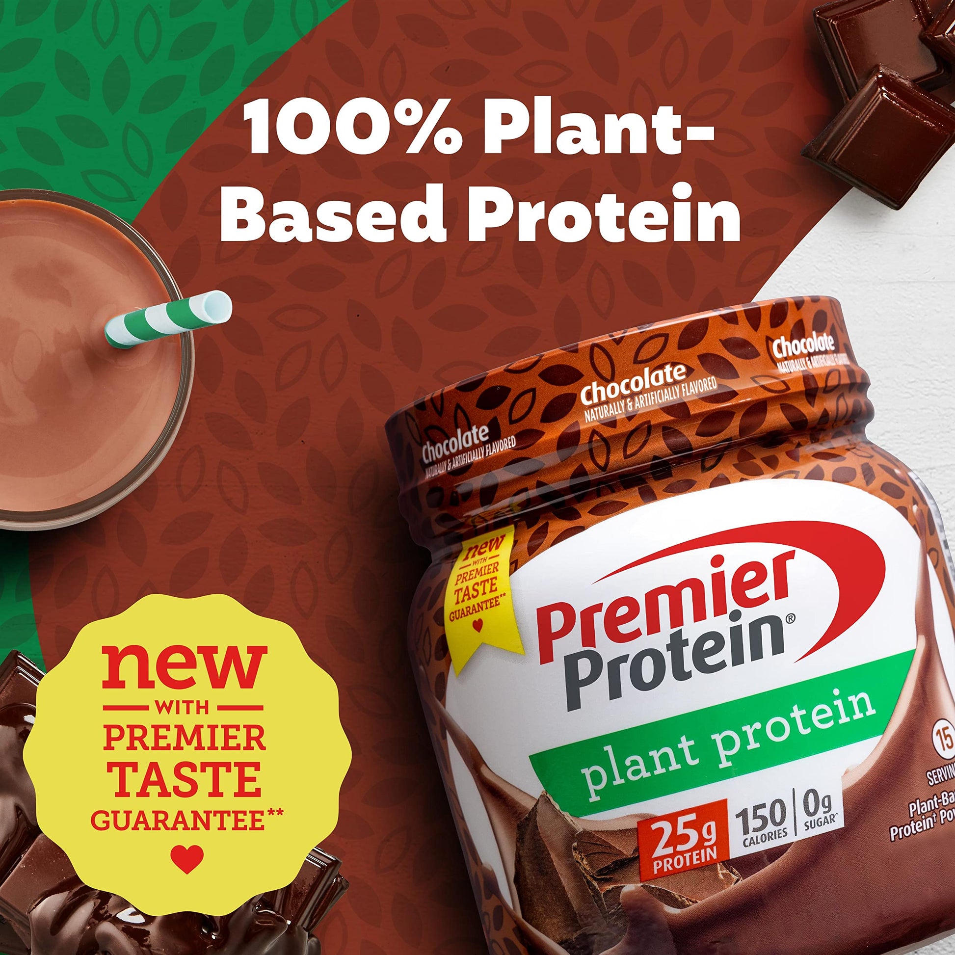 Premier Protein Powder Plant Protein, Chocolate, 25g Plant-Based Protein, 0g Sugar Premier Protein buy supplements canada