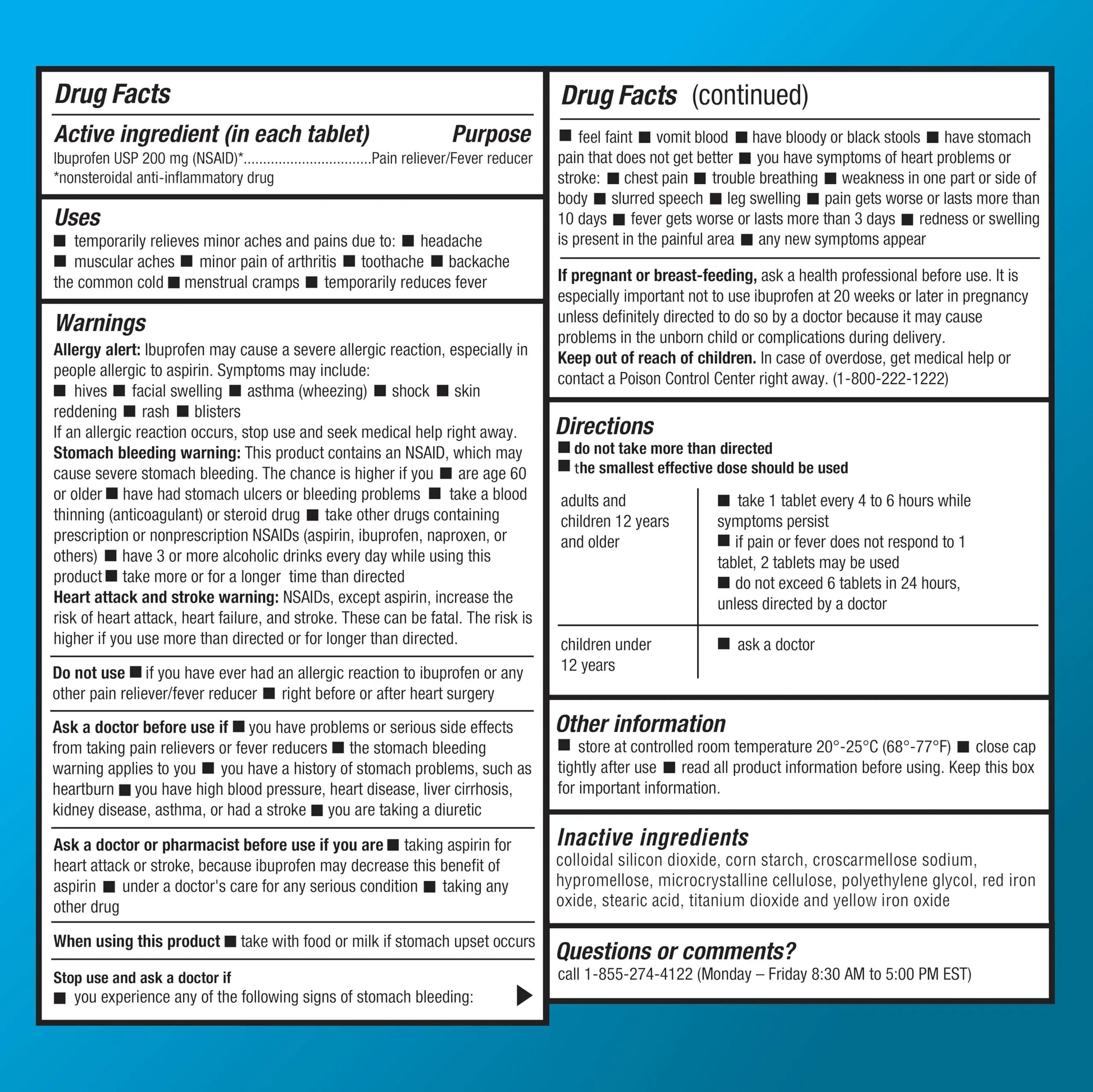Basic Care Ibuprofen Tablets, 500 Count Amazon Basic Care buy supplements canada