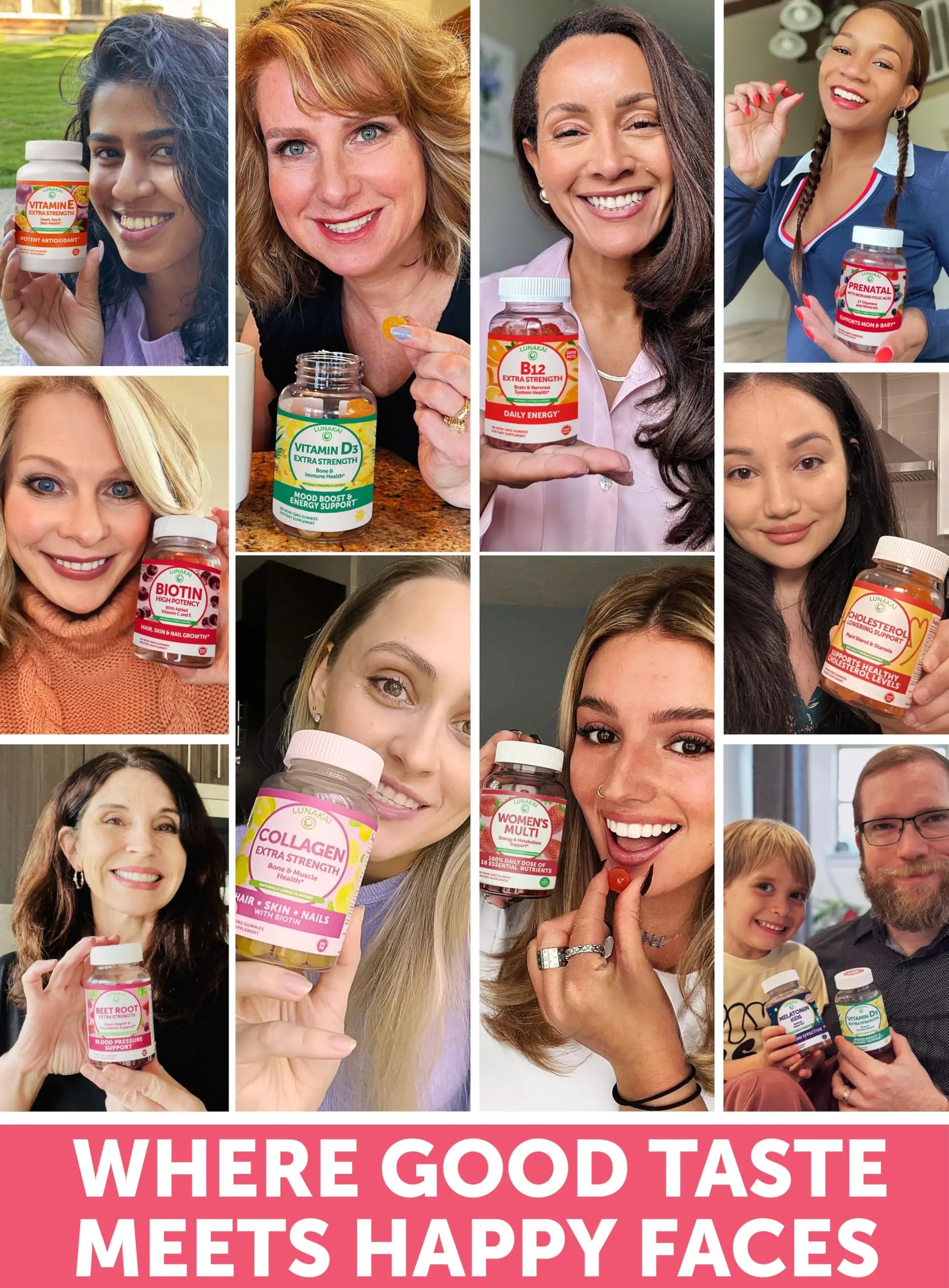 Lunakai USA Made Women’s Multi & Energy Gummies Bundle – 16 Essential Nutrients & B12 – 60 Ct Each Lunakai buy supplements canada