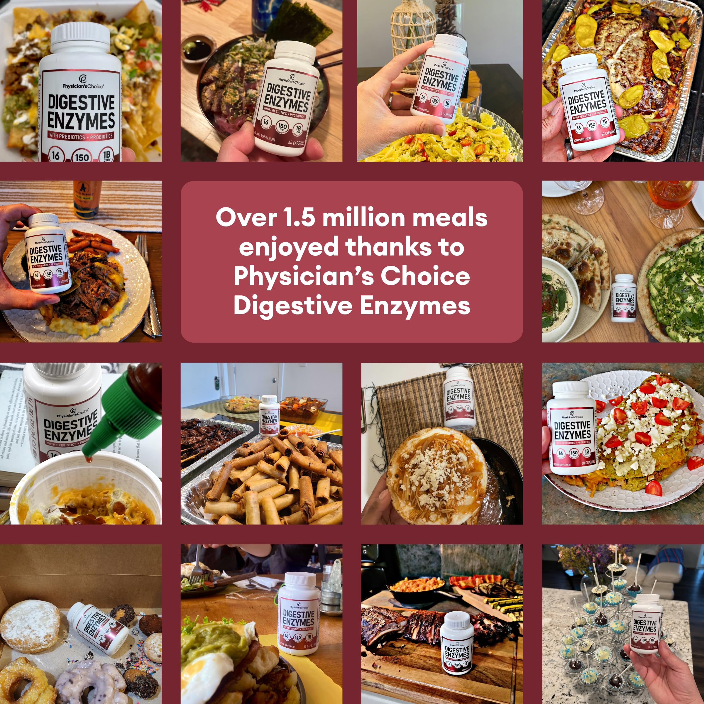 Physician's CHOICE Digestive Enzymes - Multi Enzymes, Organic Prebiotics & Probiotics Physician's CHOICE buy supplements canada