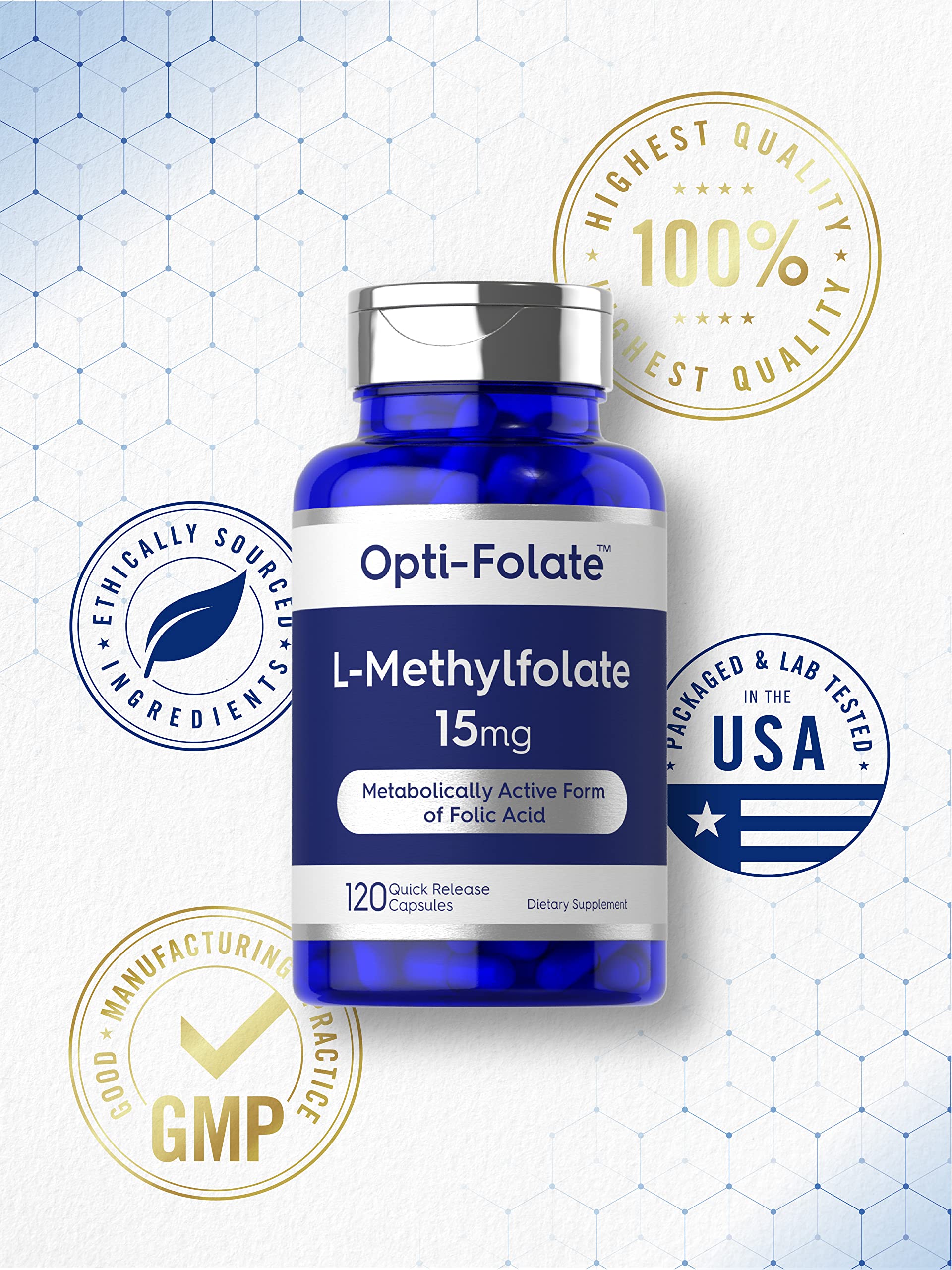 Carlyle L Methylfolate 15mg | 120 Capsules | Value Size | Max Potency | Optimized Carlyle buy supplements canada