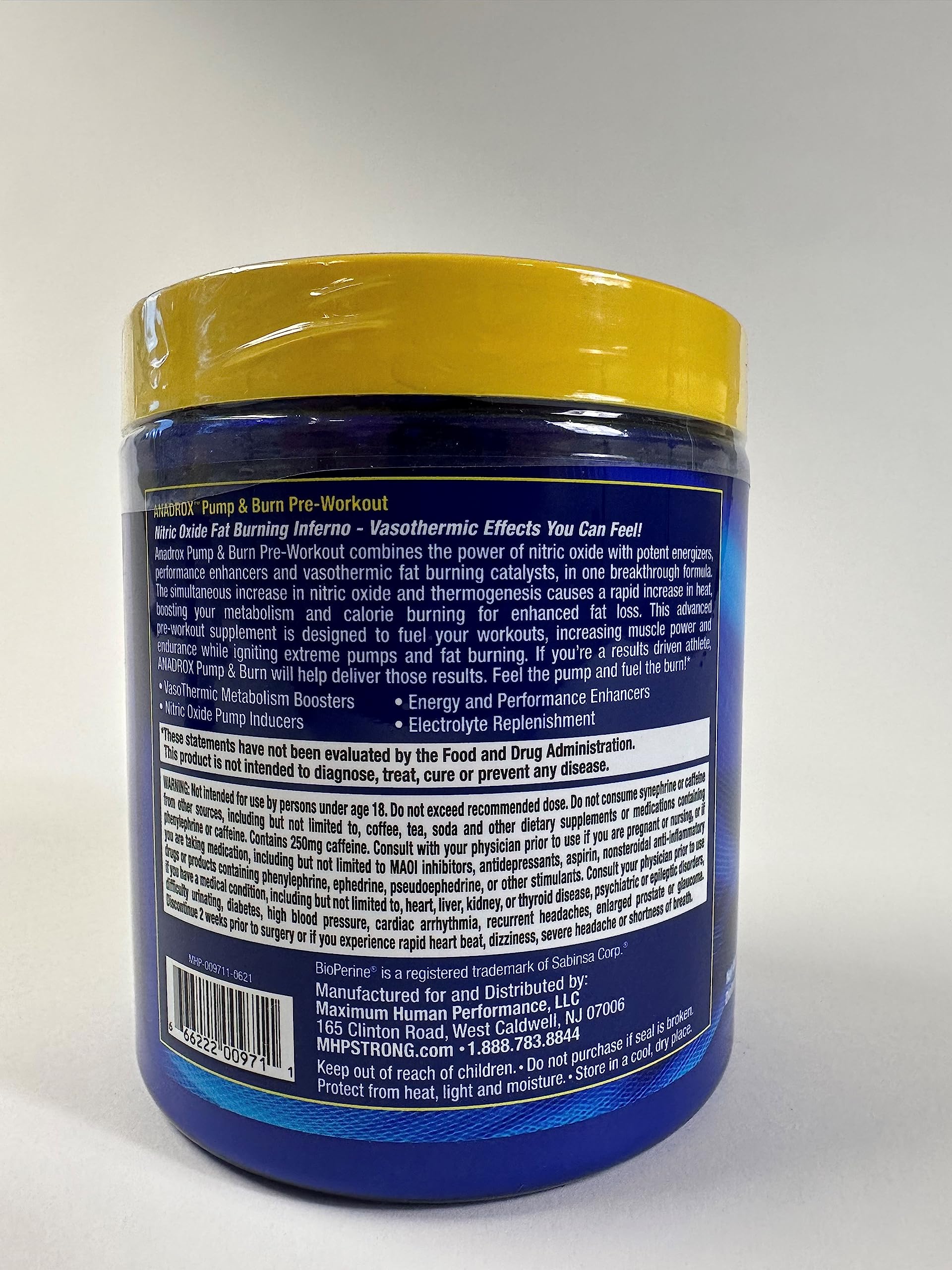Maximum Human Performance Mhp Anadrox Pre-Workout, Nitric Oxide, Energy, Pumps Maximum Human Performance buy supplements canada