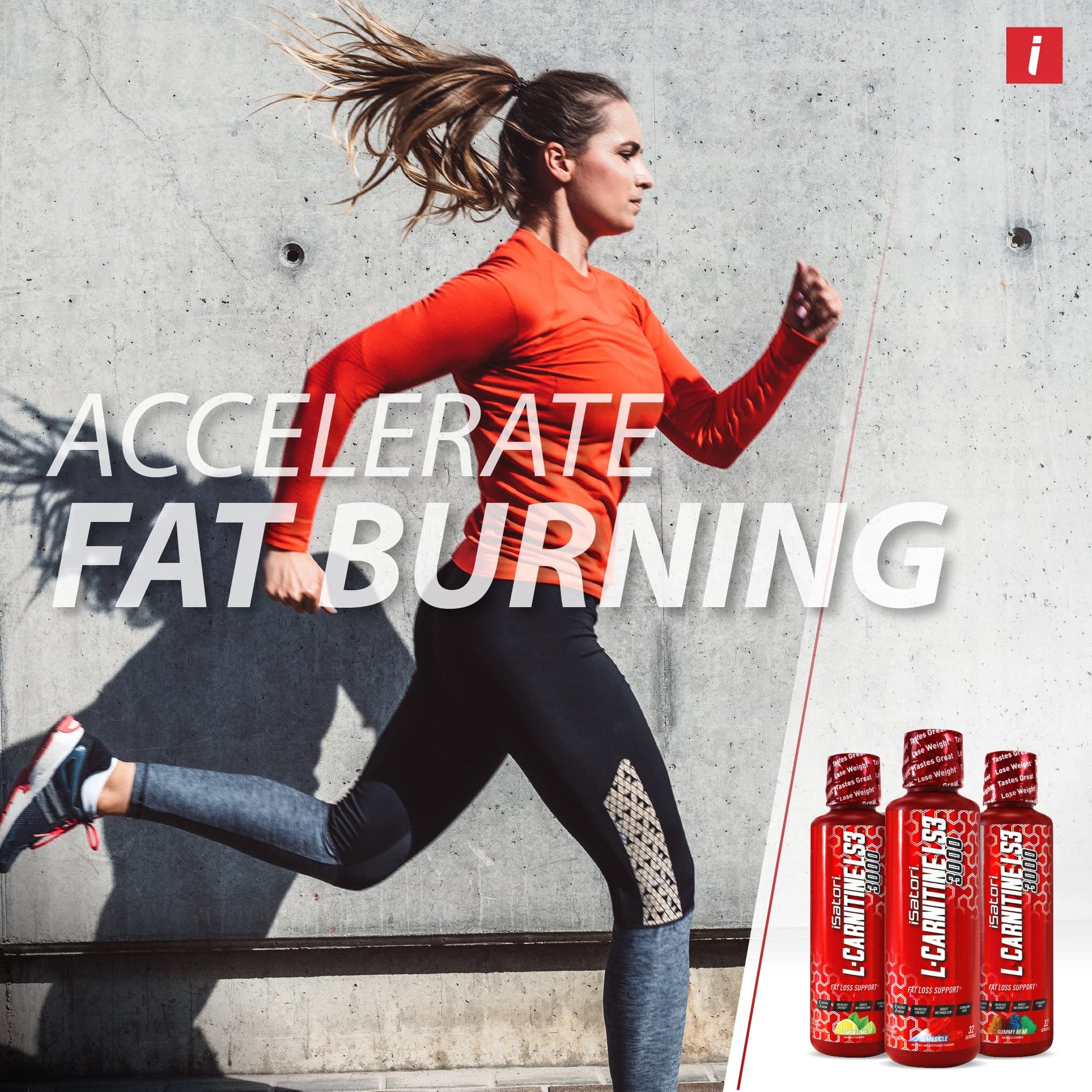iSatori L-Carnitine LS3 3000, Liquid L-Carnitine with Acetyl L-Carnitine, L-Carnitine L-Tartrate, Stimulant Free Pre Workout, Low Calories, Sugar, Gluten, iSatori buy supplements canada
