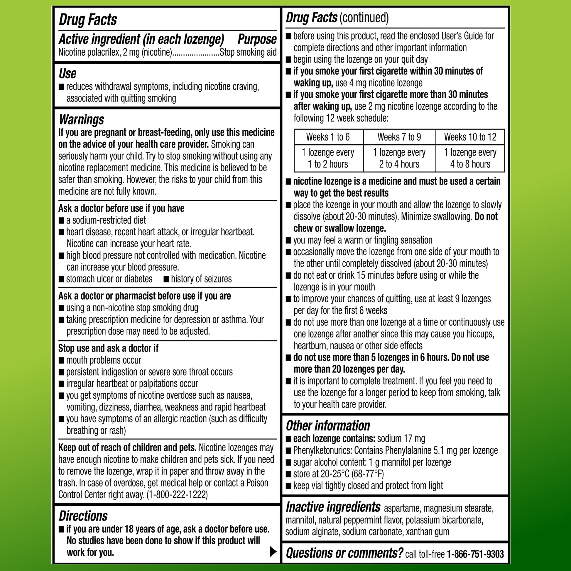 Amazon Basic Care Nicotine Polacrilex Lozenge, 2 mg (Nicotine), Mint Flavor Amazon Basic Care buy supplements canada
