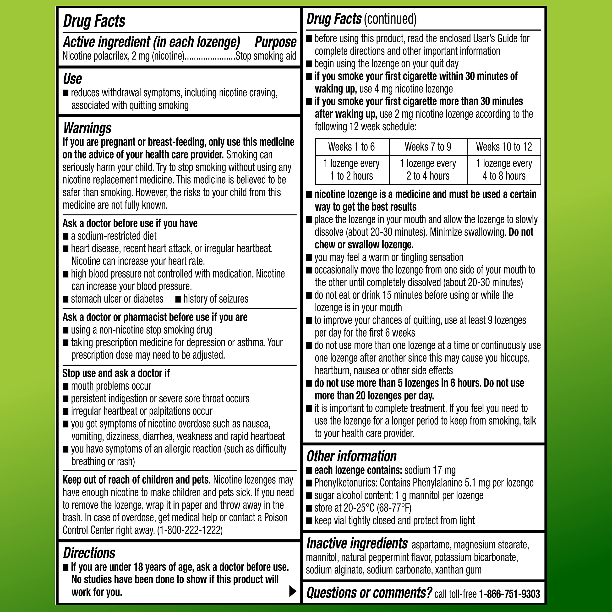 Amazon Basic Care Nicotine Polacrilex Lozenge, 2 mg (Nicotine), Mint Flavor Amazon Basic Care buy supplements canada