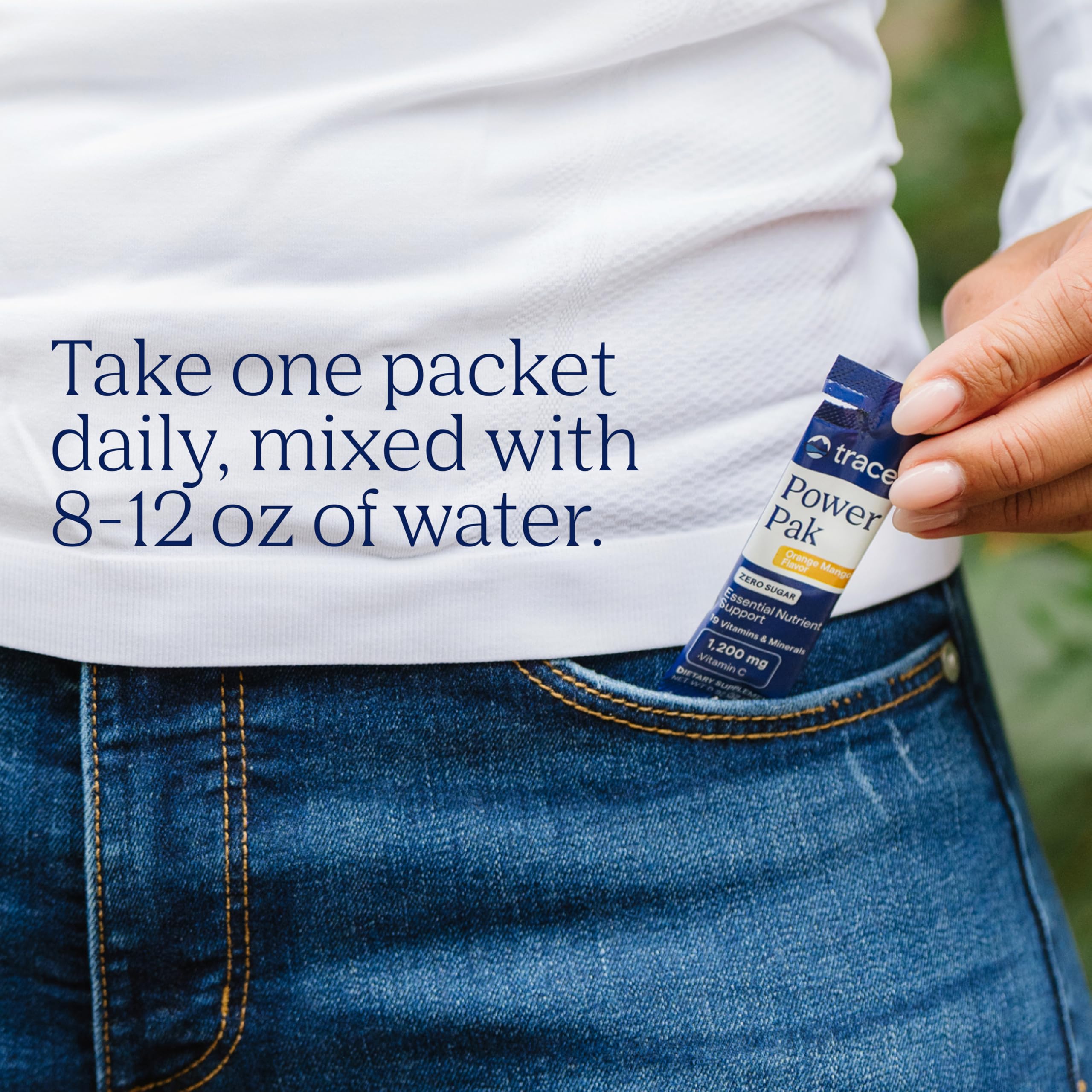 Trace Minerals Power Pak Multivitamin and Multimineral Packets - Electrolyte Support - 1200 mg Vitamin C plus 70+ Trace Minerals - Sugar Free - Orange Mango Flavor - 30 Packets Trace Minerals buy supplements canada