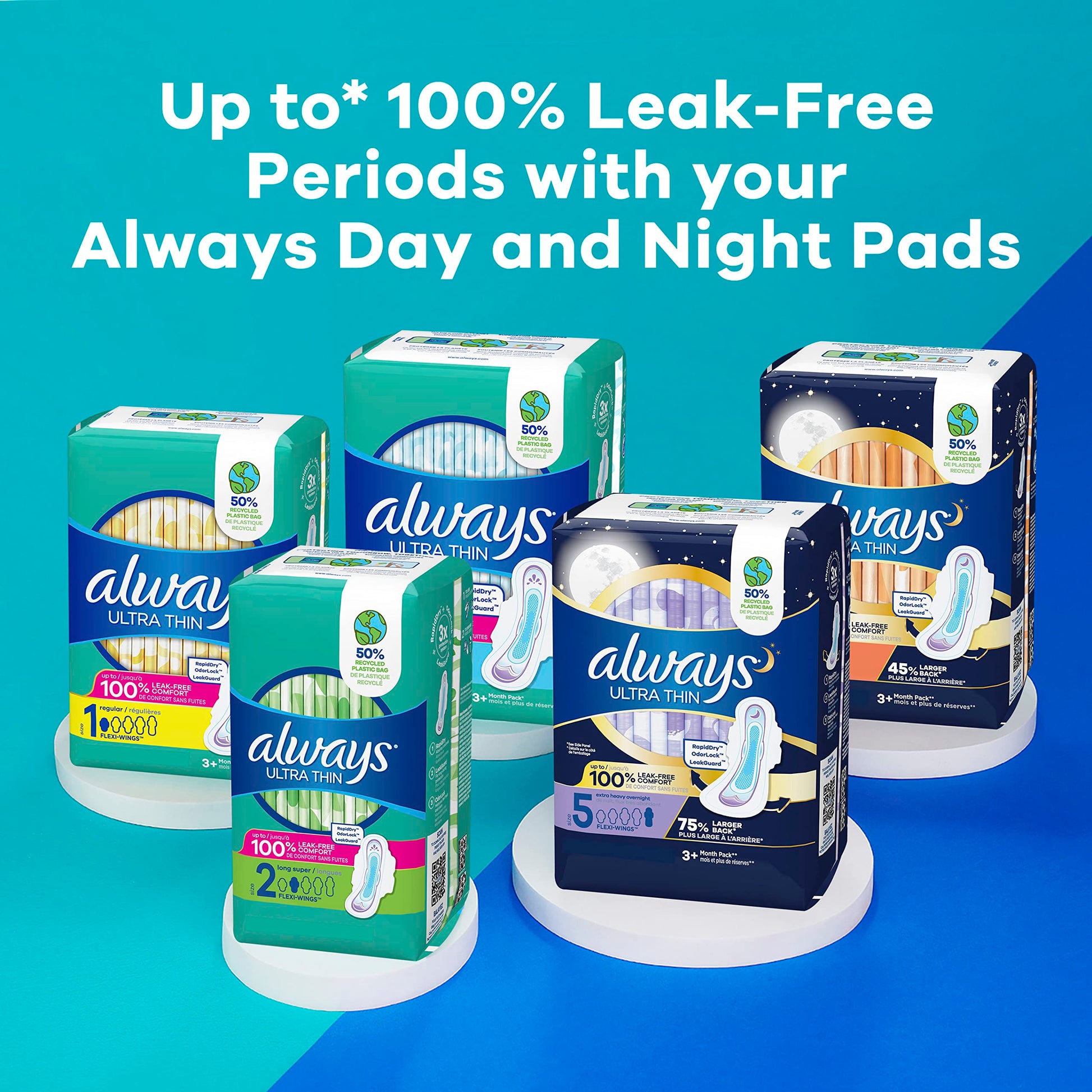 Always Ultra Thin Feminine Pads For Women, Size 2 Long Super Absorbenc Always buy supplements canada