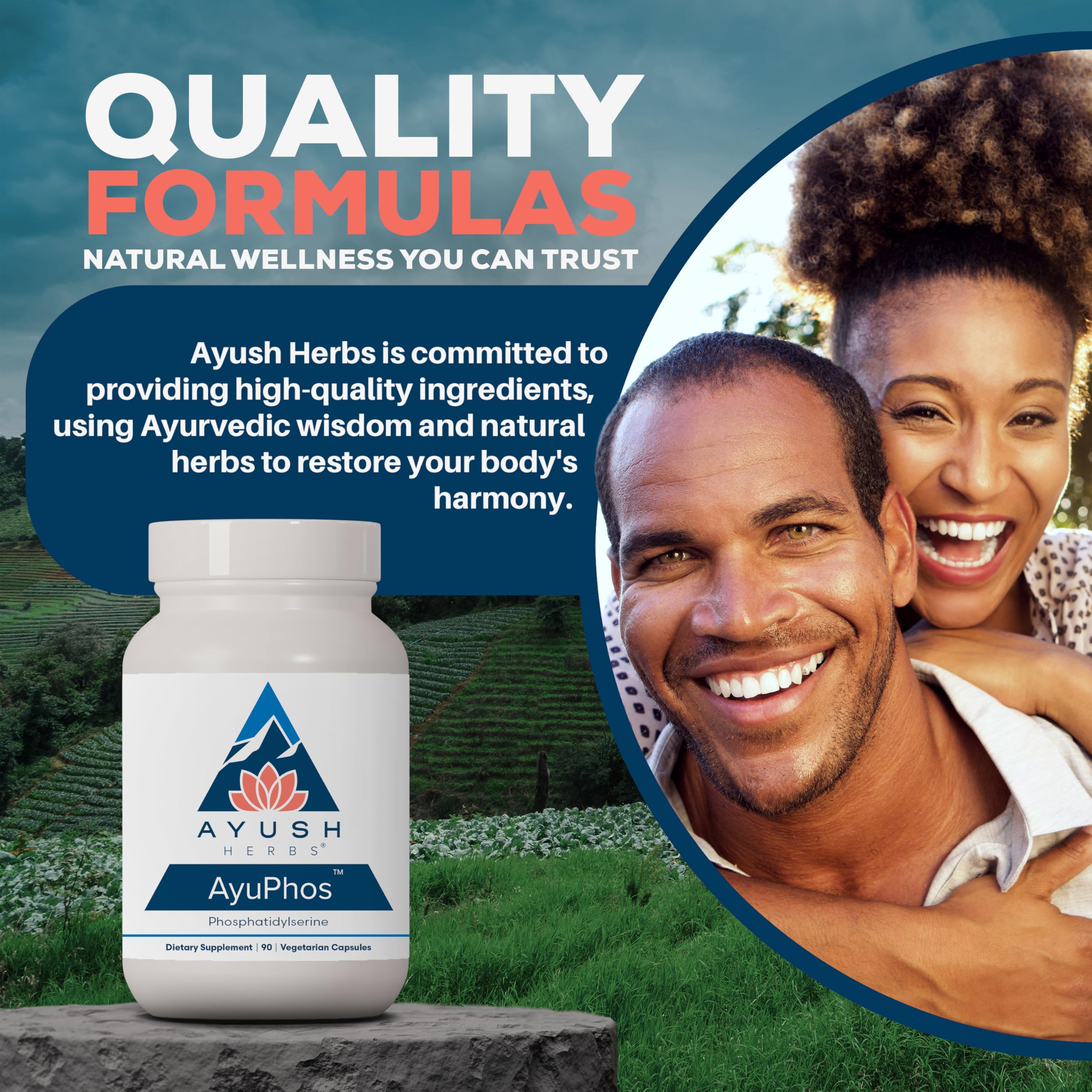 Ayush Herbs AyuPhos - Phosphatidylserine Supplement for Men & Women, Soy-Free Phosphatidyl Serine, Brain, Memory, & Cognitive Support for Adults, 200mg Per Pill - 45 Servings Ayush Herbs buy supplements canada