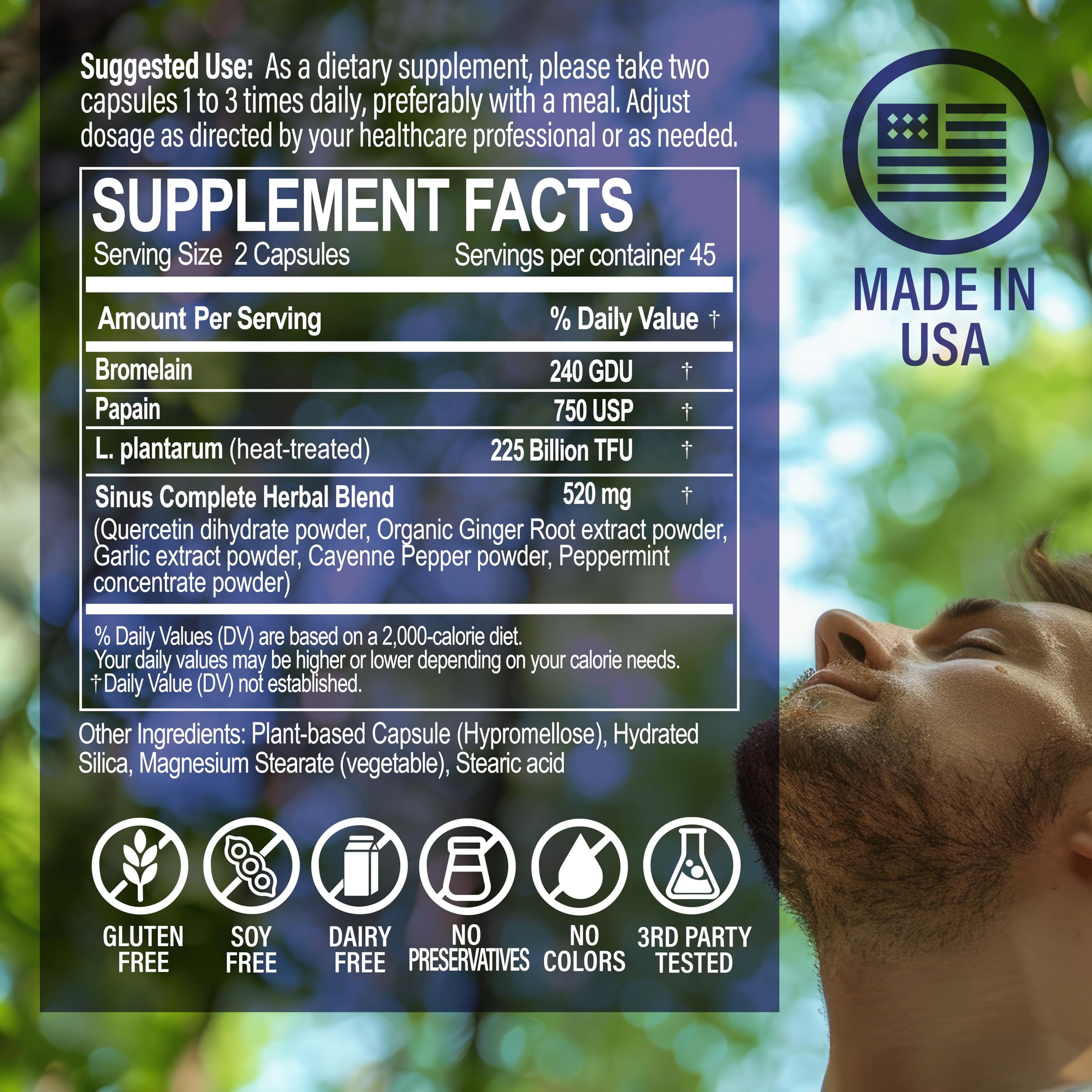 NANOWELL Sinus Biome All-Day Formula Dietary Supplement, 90 Vegetarian Capsules, 225 Billion TFU for Nasal, Sinus, Respiratory Support NANOWELL buy supplements canada